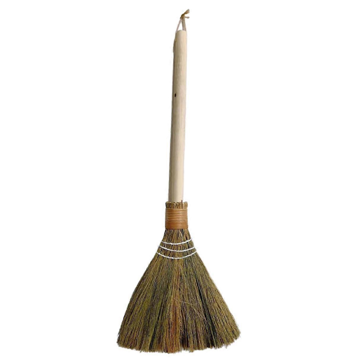 Handmade Woven Broom With Detachable Handle For Indoor And Outdoor Use, Rustic Farmhouse Design, DustRemoving Broom