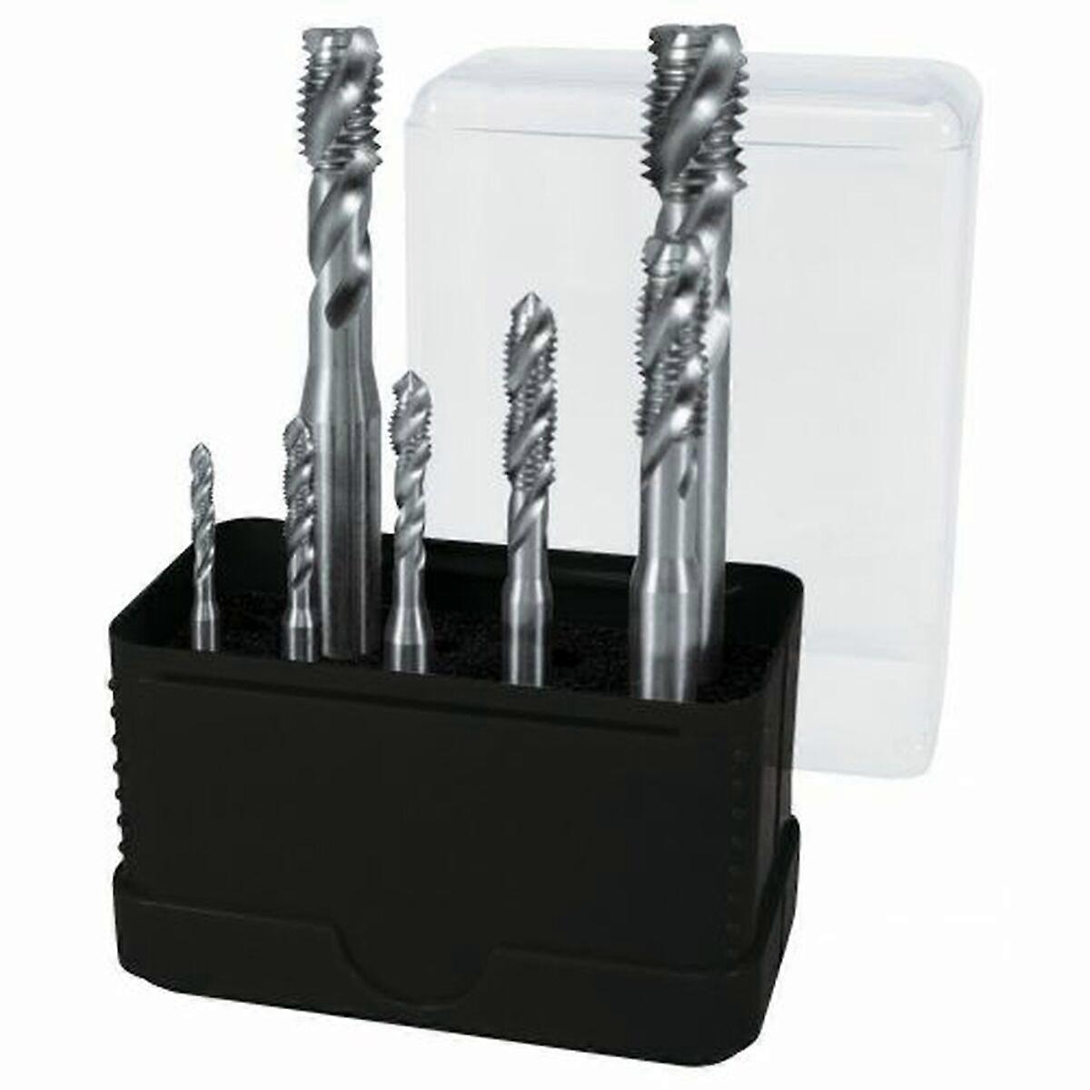 Tap Set for Machines TERRAX High speed steel (HSS) DIN 371 DIN 376 Type C 7 Pieces