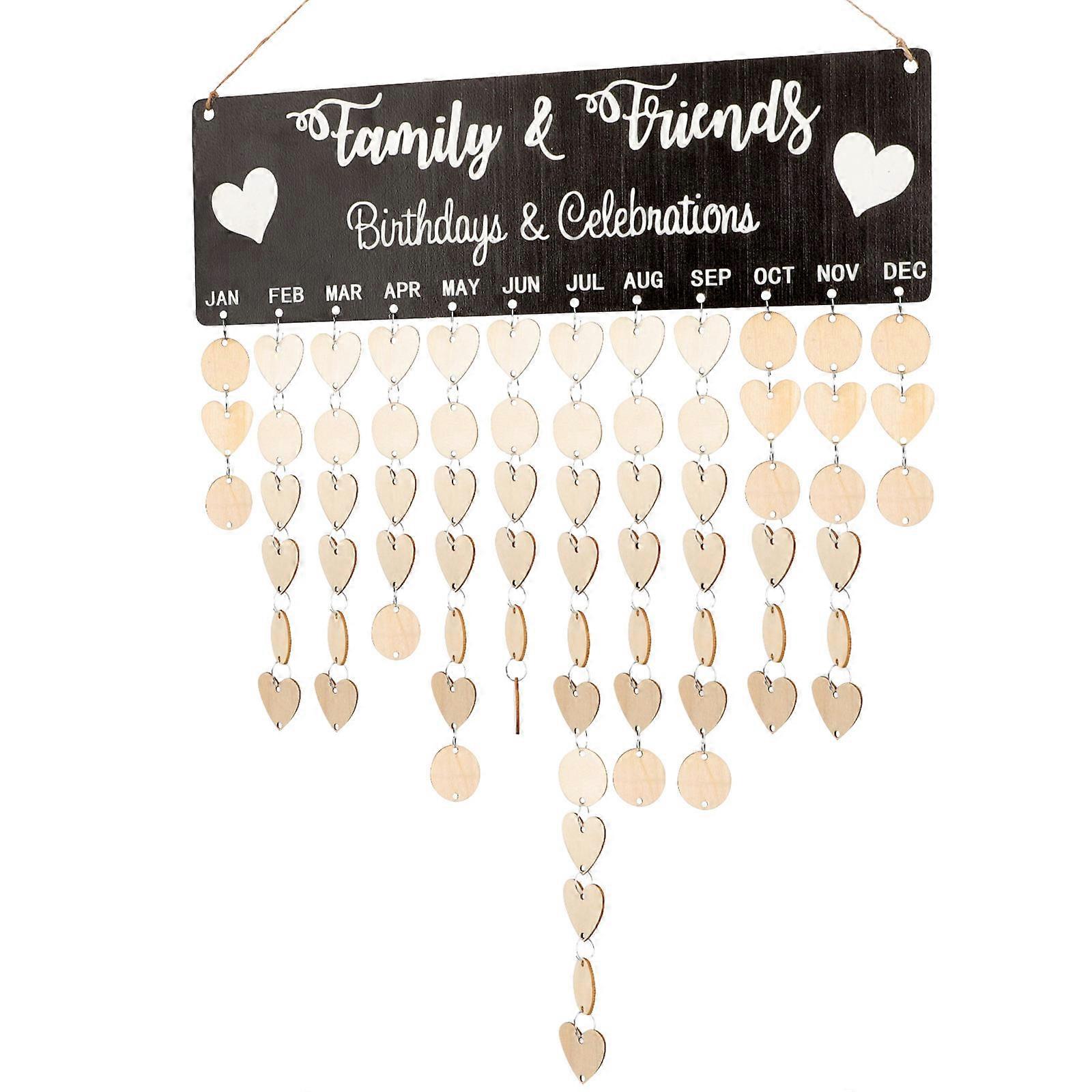 Rectangular Wall Calendar 3Set 15.7X4.7In For Friends Family Gift Giving Craftsmanship Event Planning