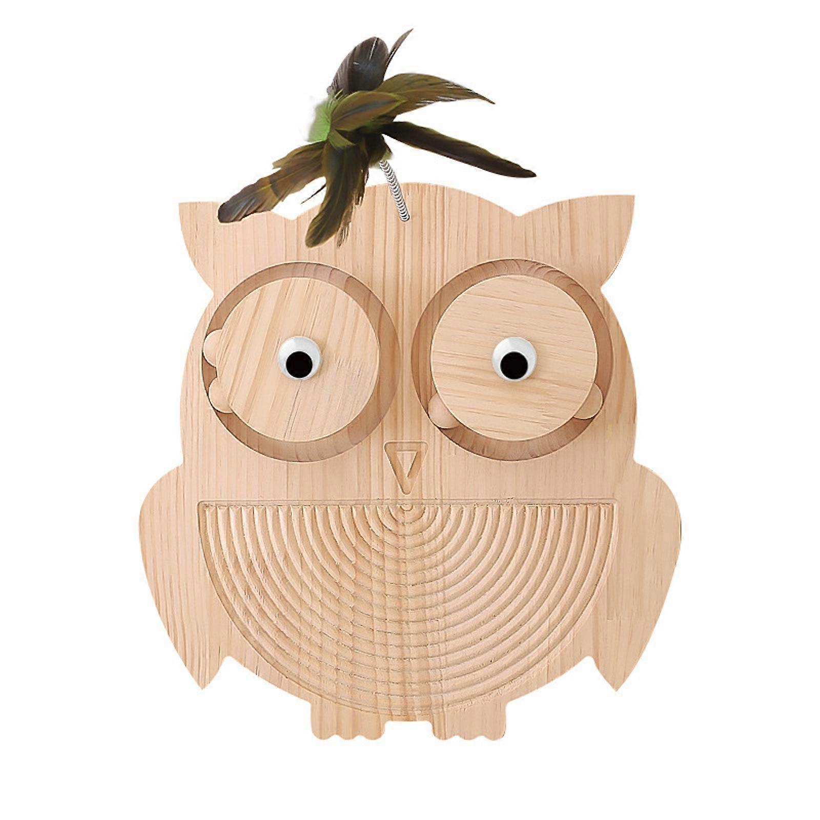 Cat Wooden Turntable Sisal Scratch Board for Claw Sharpening