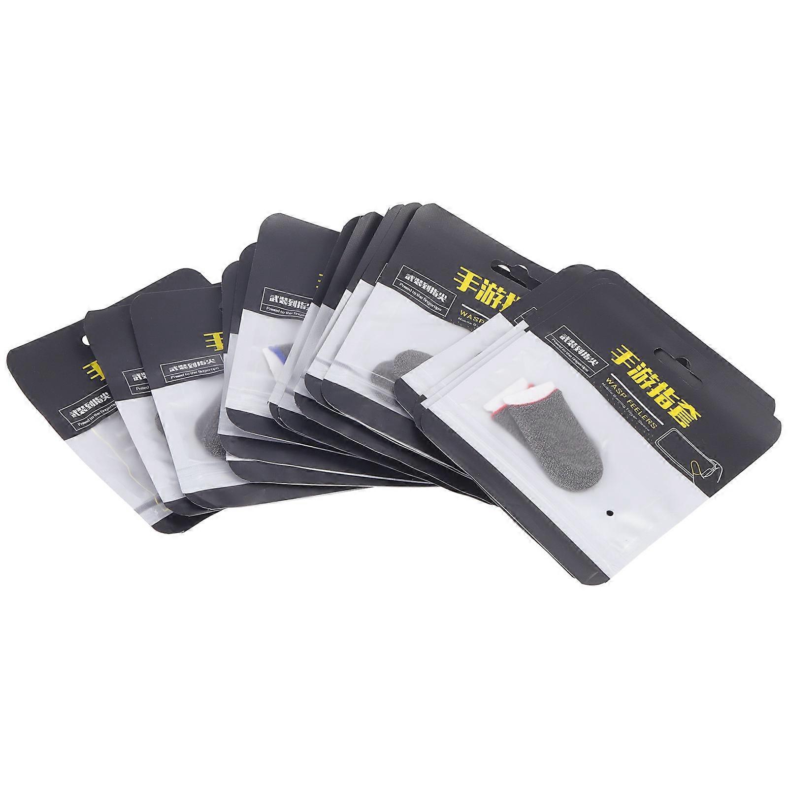 Thumb Finger Sleeves Improve Game Skills Silver Fiber 30Pcs