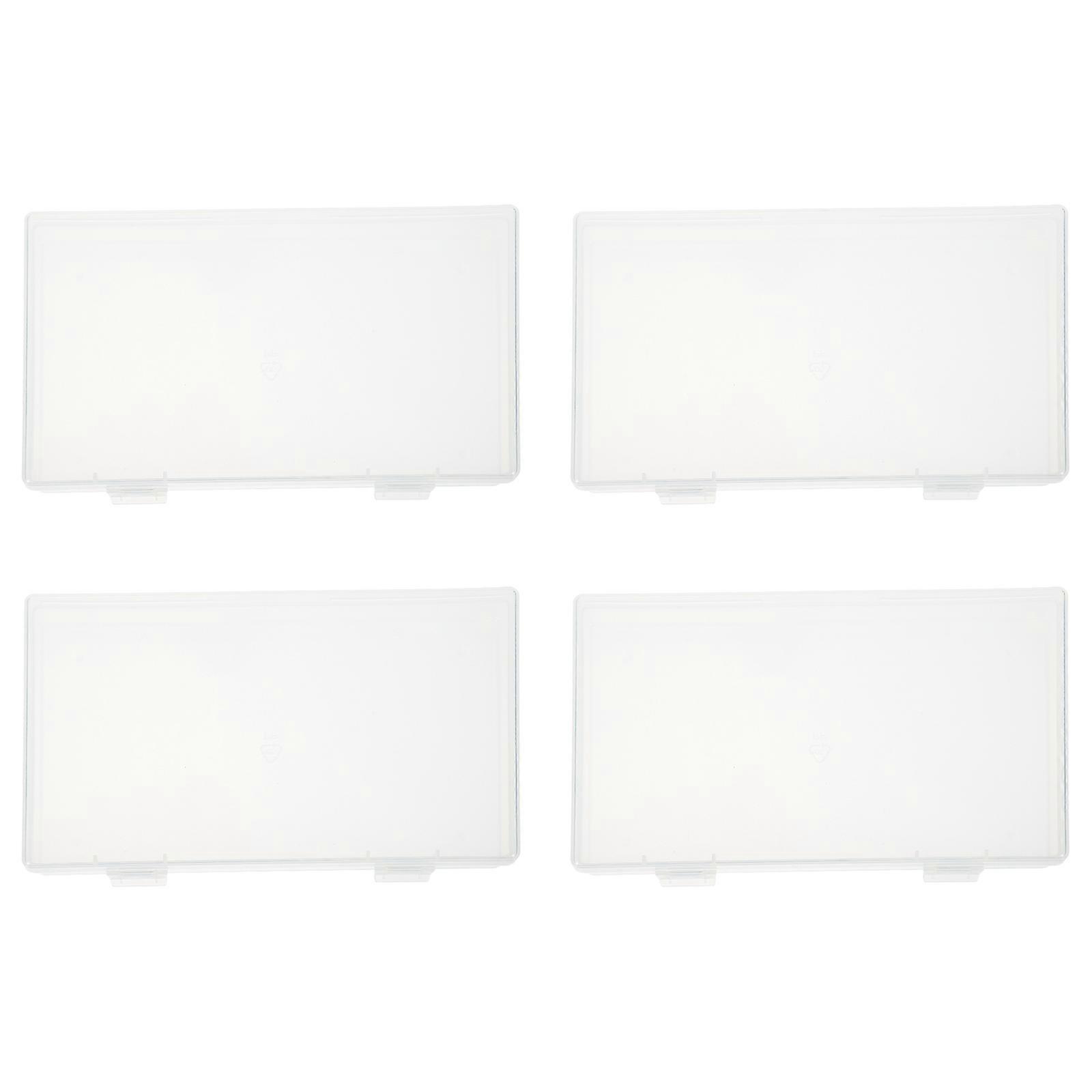 Electronic Component Plastic Storage Boxes for Organizing 4Pcs Transparent Containers