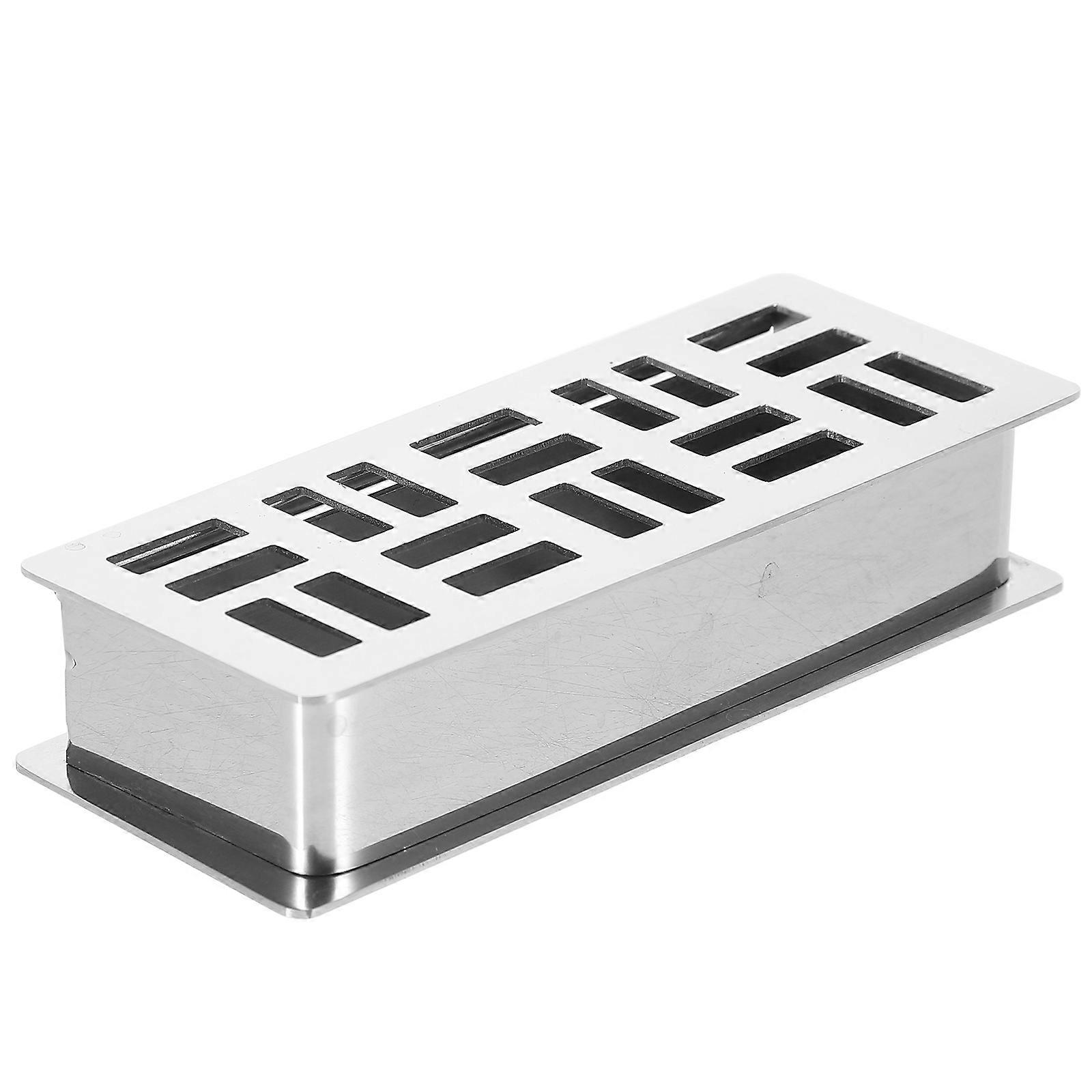 4Pcs Toothpick Holder Storage Container Hygienic Protection Household Use Silver Color