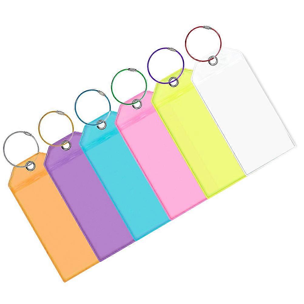 Reusable Pcs Practical Luggage Suitcase Tags For Travel Packing 18.5x8.5x0.1cm Compact Lightweight Transport