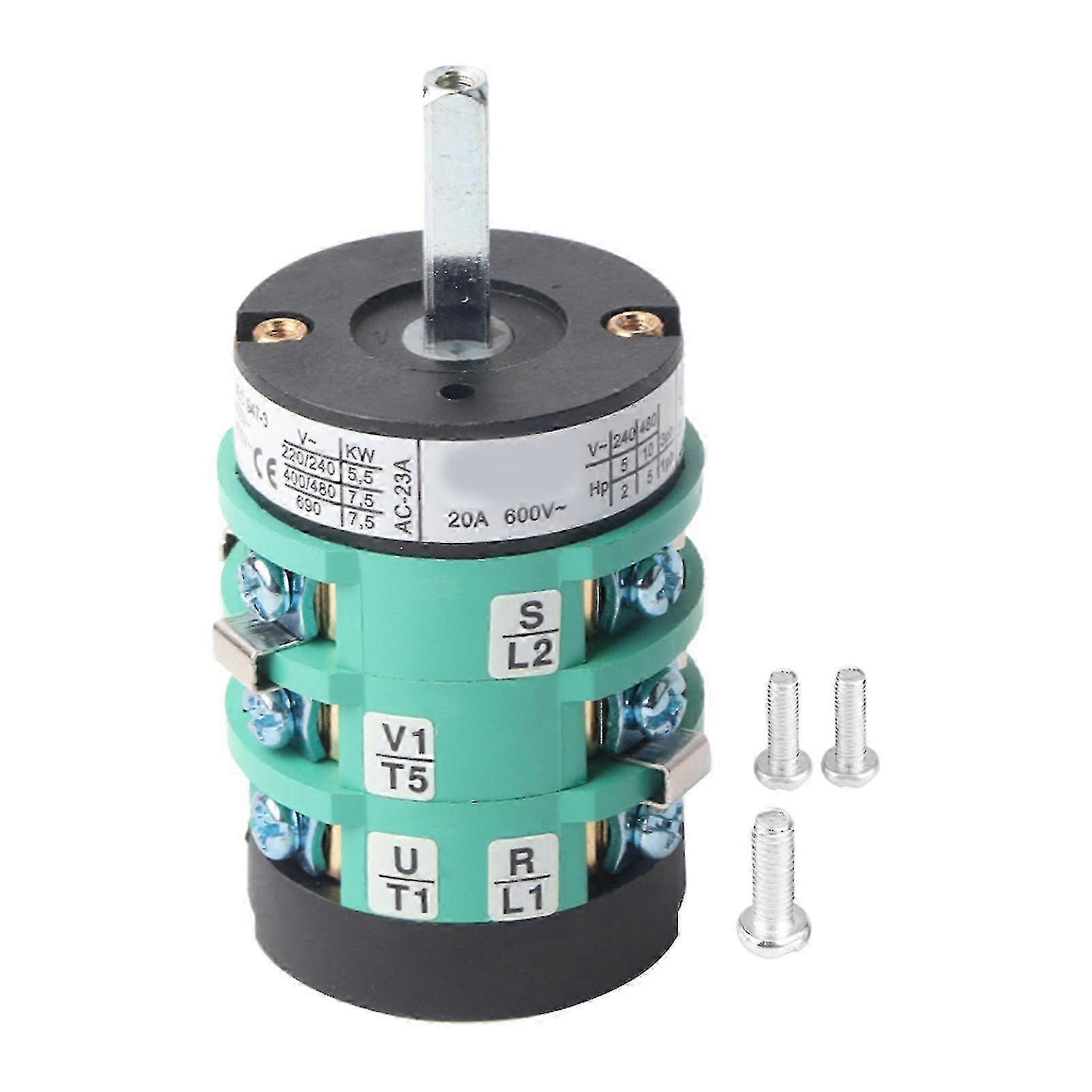 220V/380V Tire Changer Machine Motor Forward Reverse Switch Turn Table Pedal Switch 20A (B)
