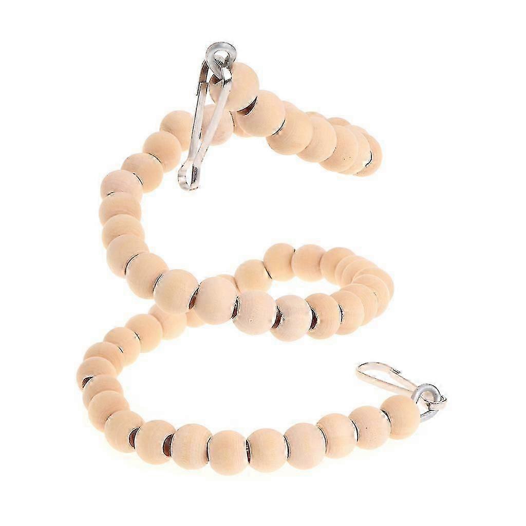 ألعاب الطيور سوينغ جثم الوقوف الخرز الخشبي مضغ لعبة لطيور الحب الصغيرة الببغاوات