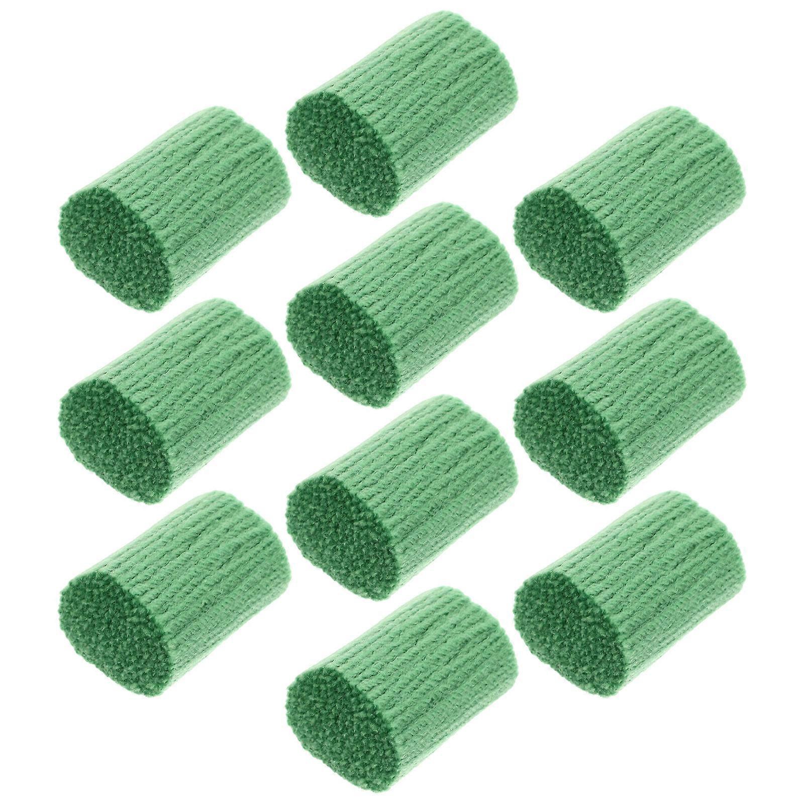 Knitted Wool Yarn For DIY Projects 20 Rolls Latch Hook Craft Yarn Suitable For Crafters Green 6x3.5cm