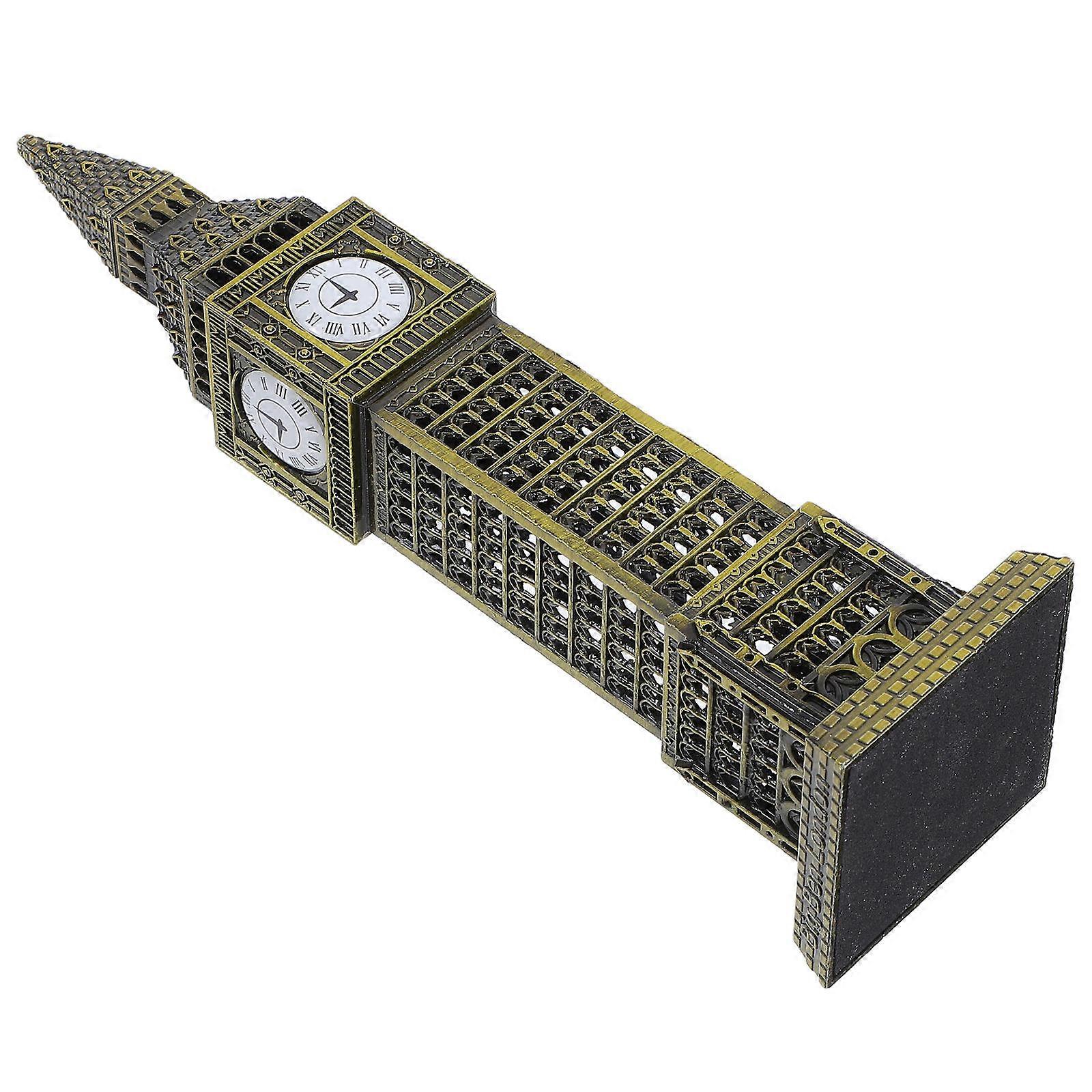 Big Model Metal Sculpture for Decor Vintage Golden Display Figurine