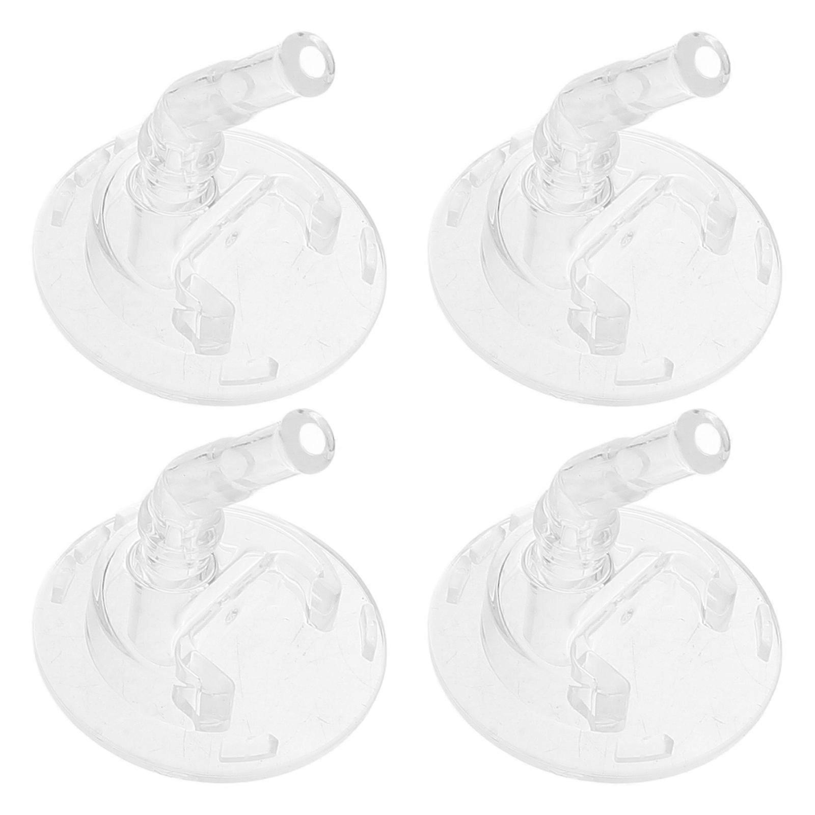Transparent Plastic Water Bottles Mouthpiece for Pipettor with 4Pcs Replacement