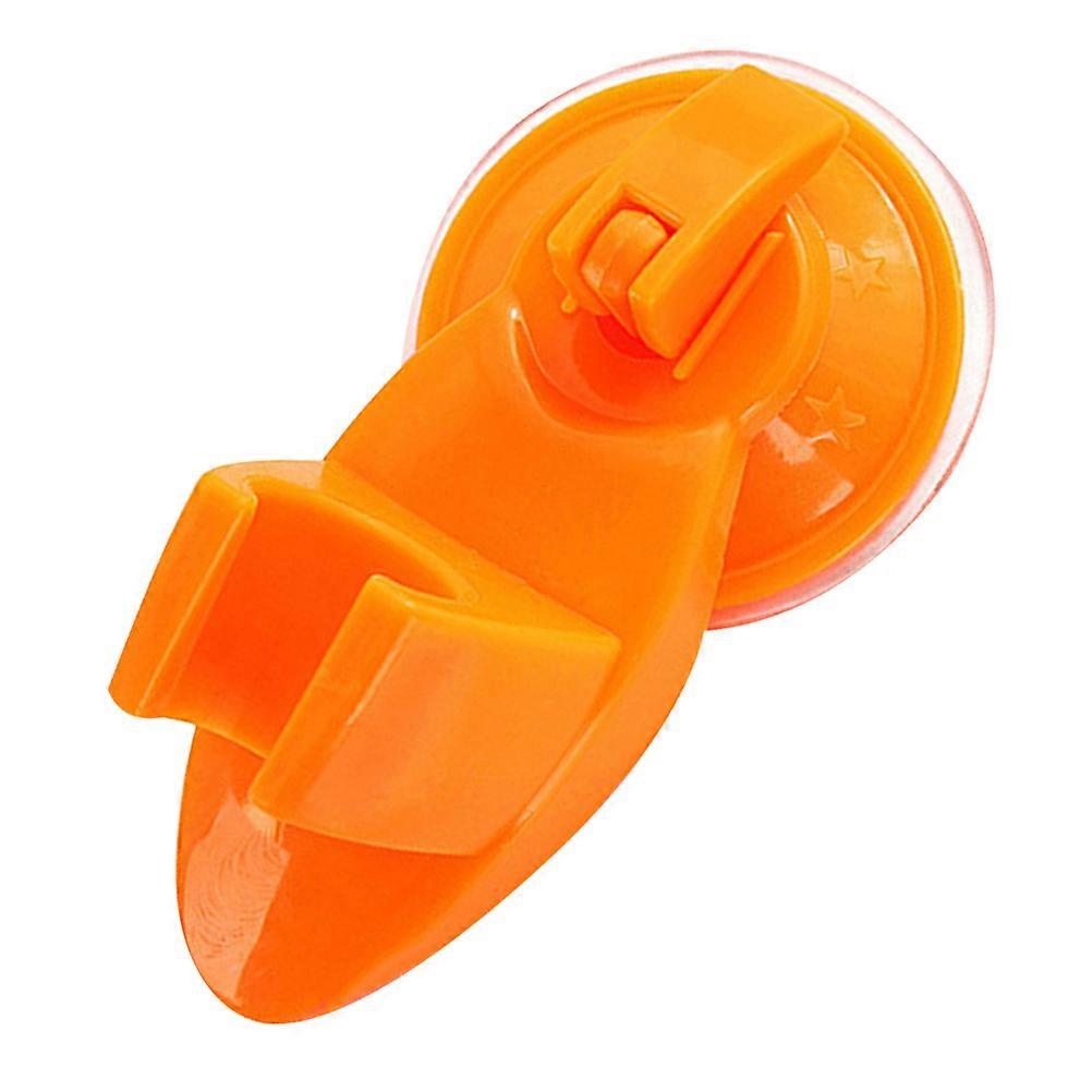 Shower Head Seat Suction Bracket for Bathroom 3Pcs Orange Wall Mount Holder