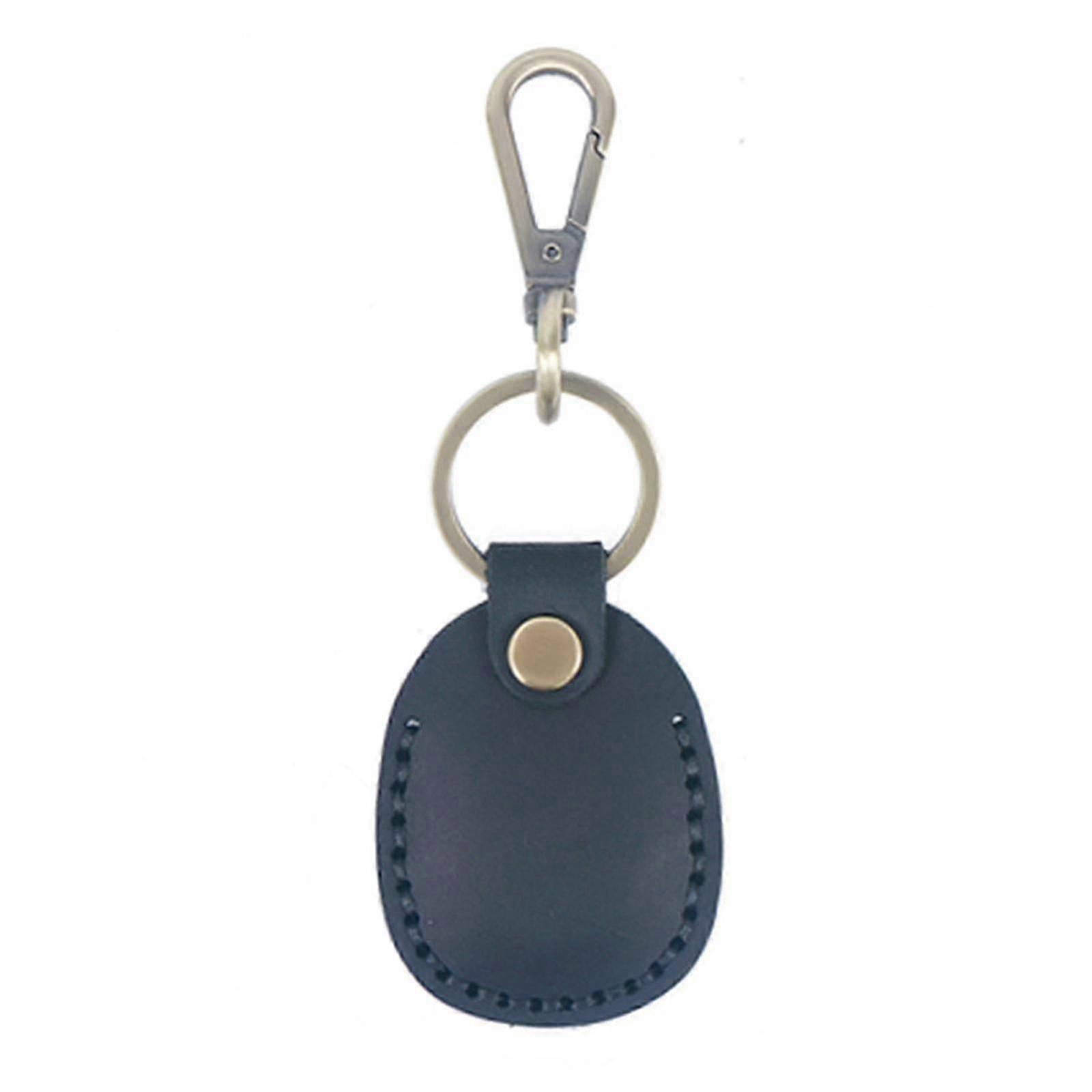 حافظة حامل سلسلة مفاتيح لجهاز Apple Airtag، غطاء حماية متين ومضاد للصدمات لكامل الجسم مع حلقة سلسلة مفاتيح، حافظة جلدية لتتبع نظام تحديد المواقع العالمي (GPS)