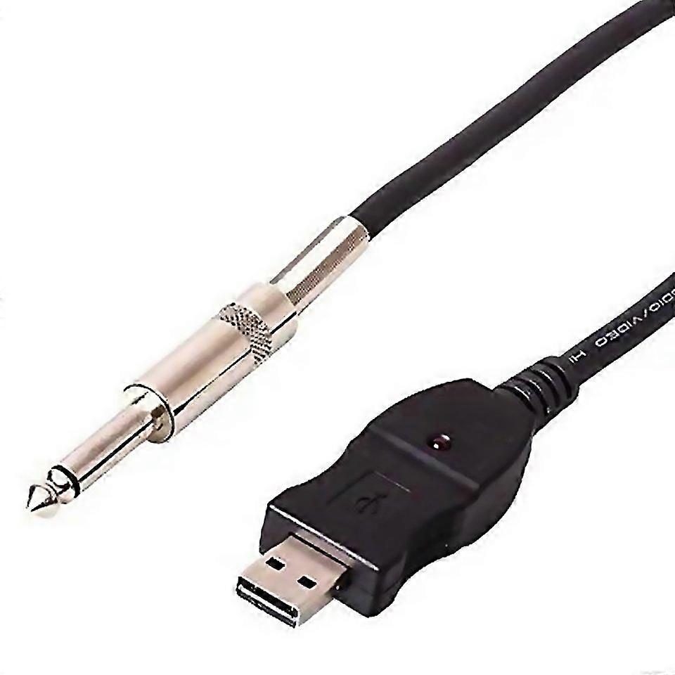 For Usb Pc Guitar Bass Link Recording Audio Adapter Cable