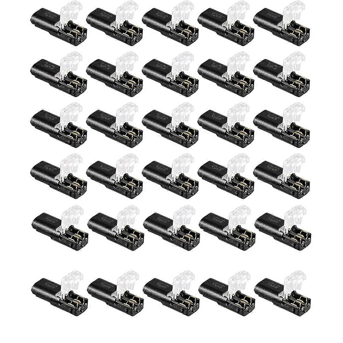 Double - Wire Plug-In Connector with Locking Buckle (30 Pack)
