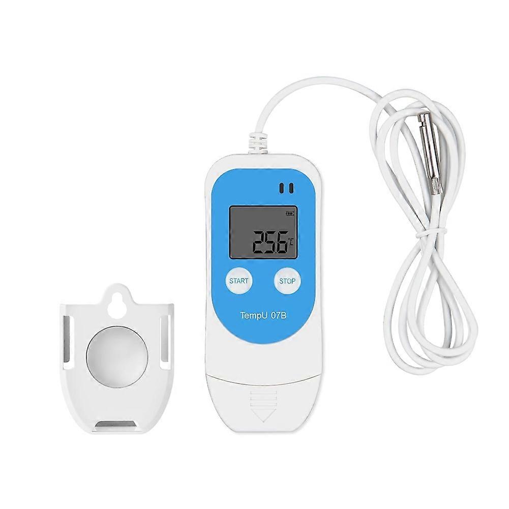 Digital Temperature Humidity Data Logger with External Sensor,Reusable USB Temperature Recorder for Freezer Food Storag