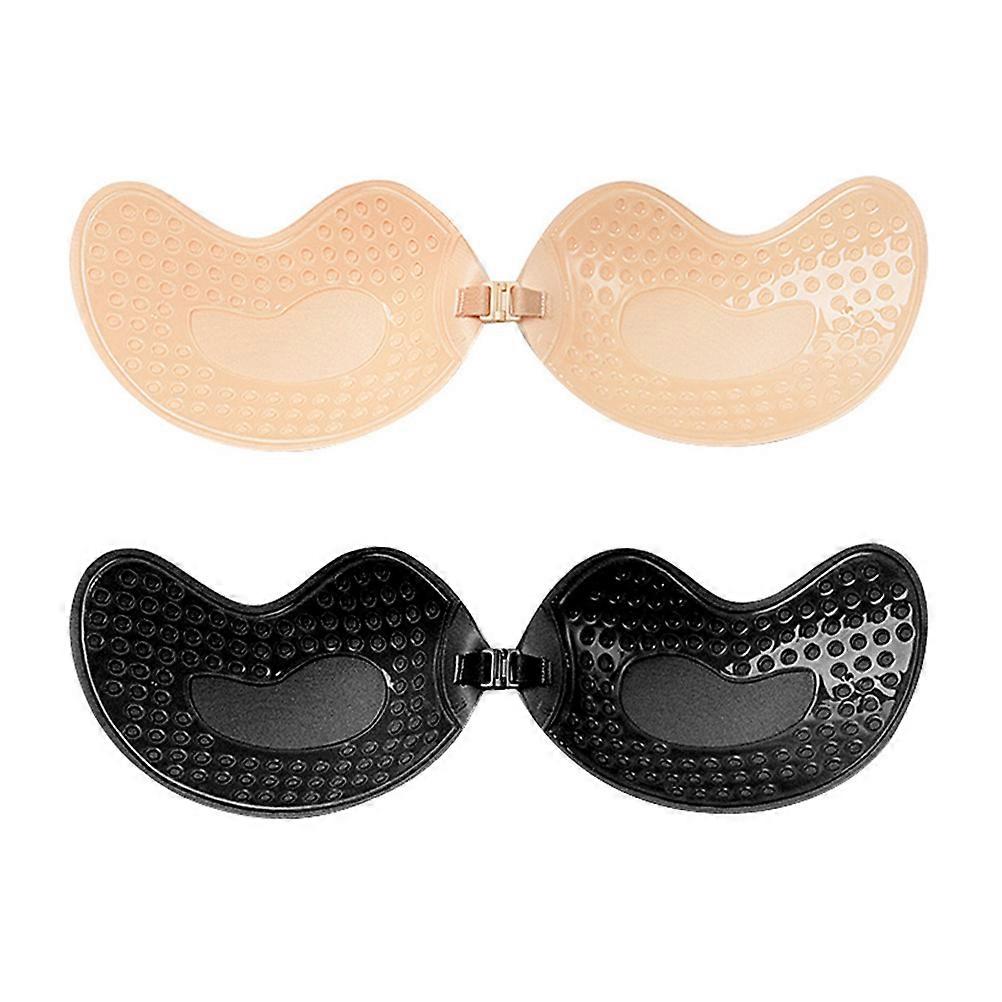 Invisible Chest Tape One-Piece Strapless Super Thin Gathering Bra 2Pcs