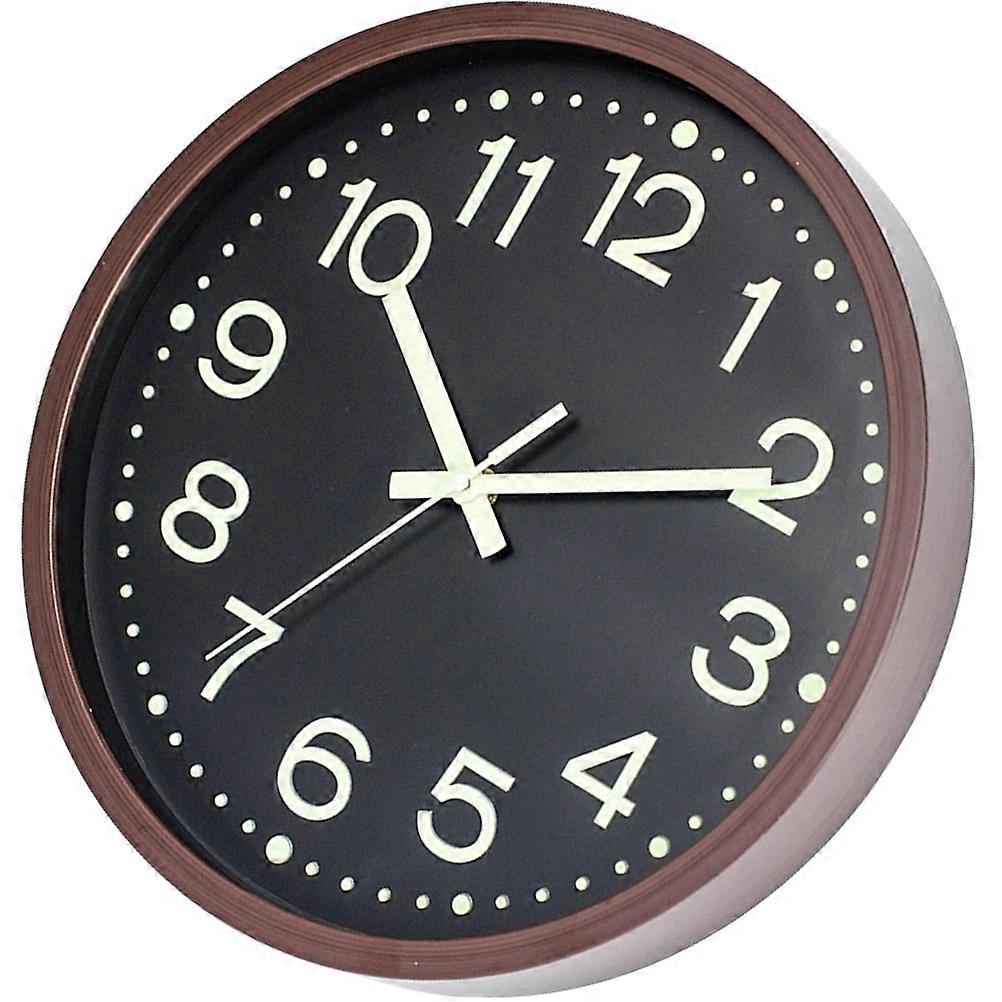 Round Wooden Luminous Wall Clock Mute Clock for Timing 3Pcs Set