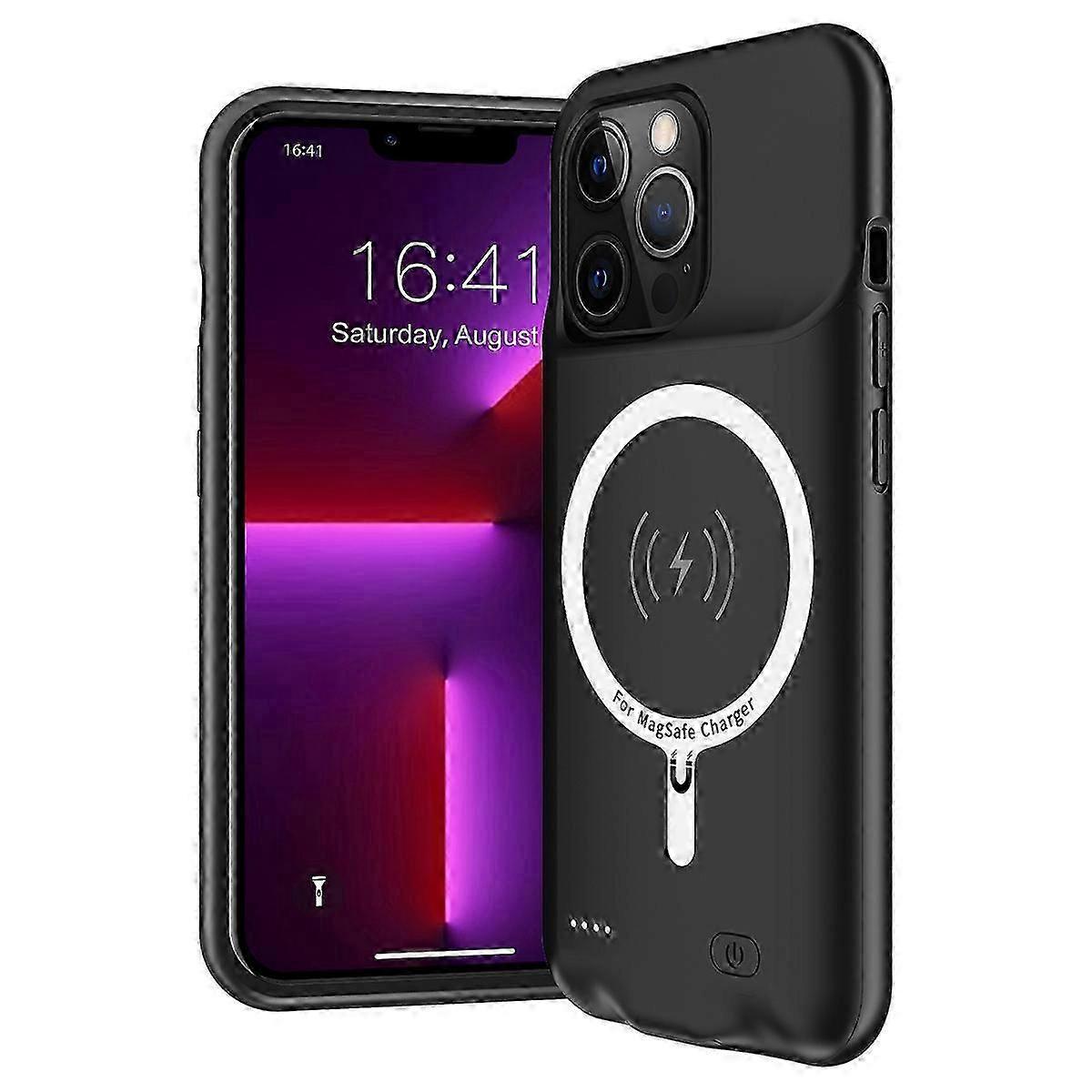 C88 For iPhone 12 Pro Max 6.7 inch 7000mAh Rechargeable Battery Soft TPU Edge ABS Charging Case Prot