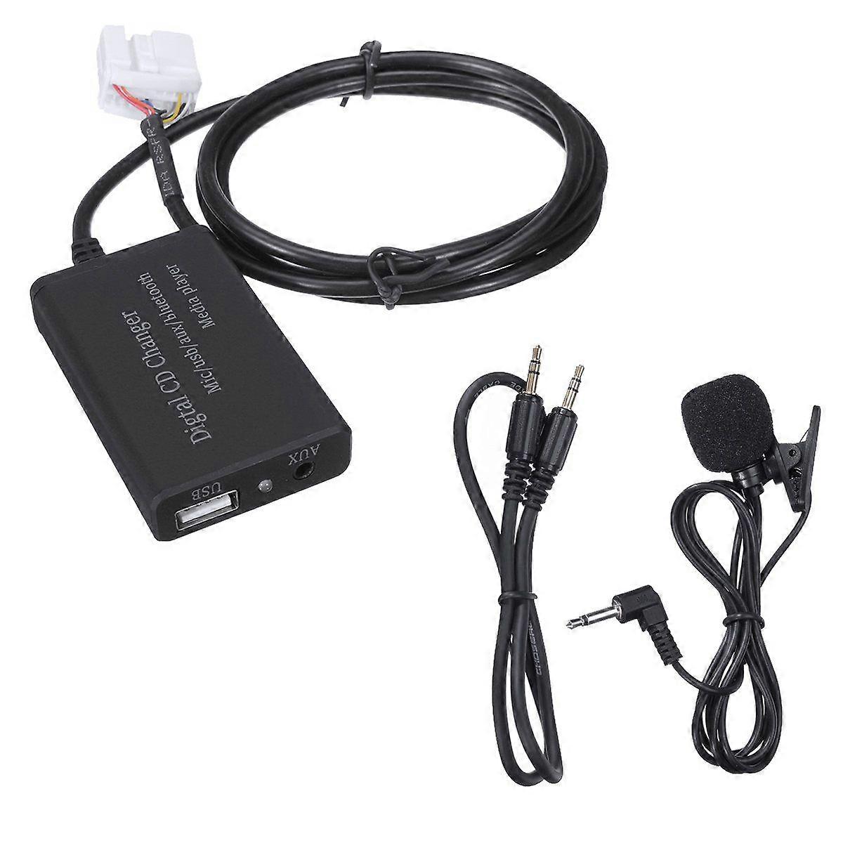 for Accord 2006-2011 Car Bluetooth Module Hands-Free Stereo AUX Adapter Audio CD Converter Interface