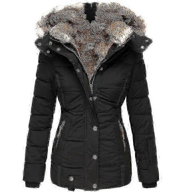 "Damska kurtka puchowa zimowa, ciepła, codzienna, z długim rękawem"