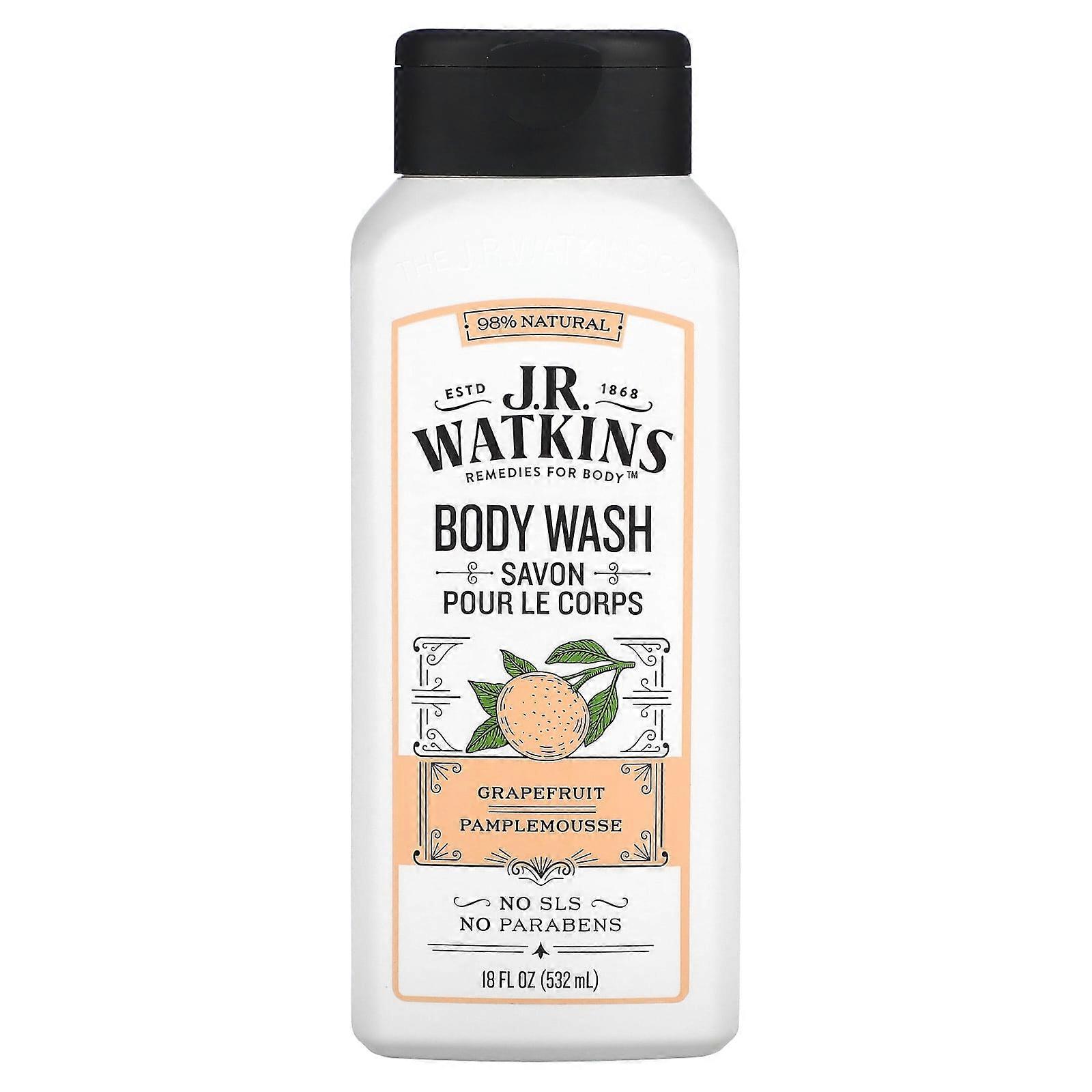 Body Wash, Grapefruit, 18 fl oz (532 ml)