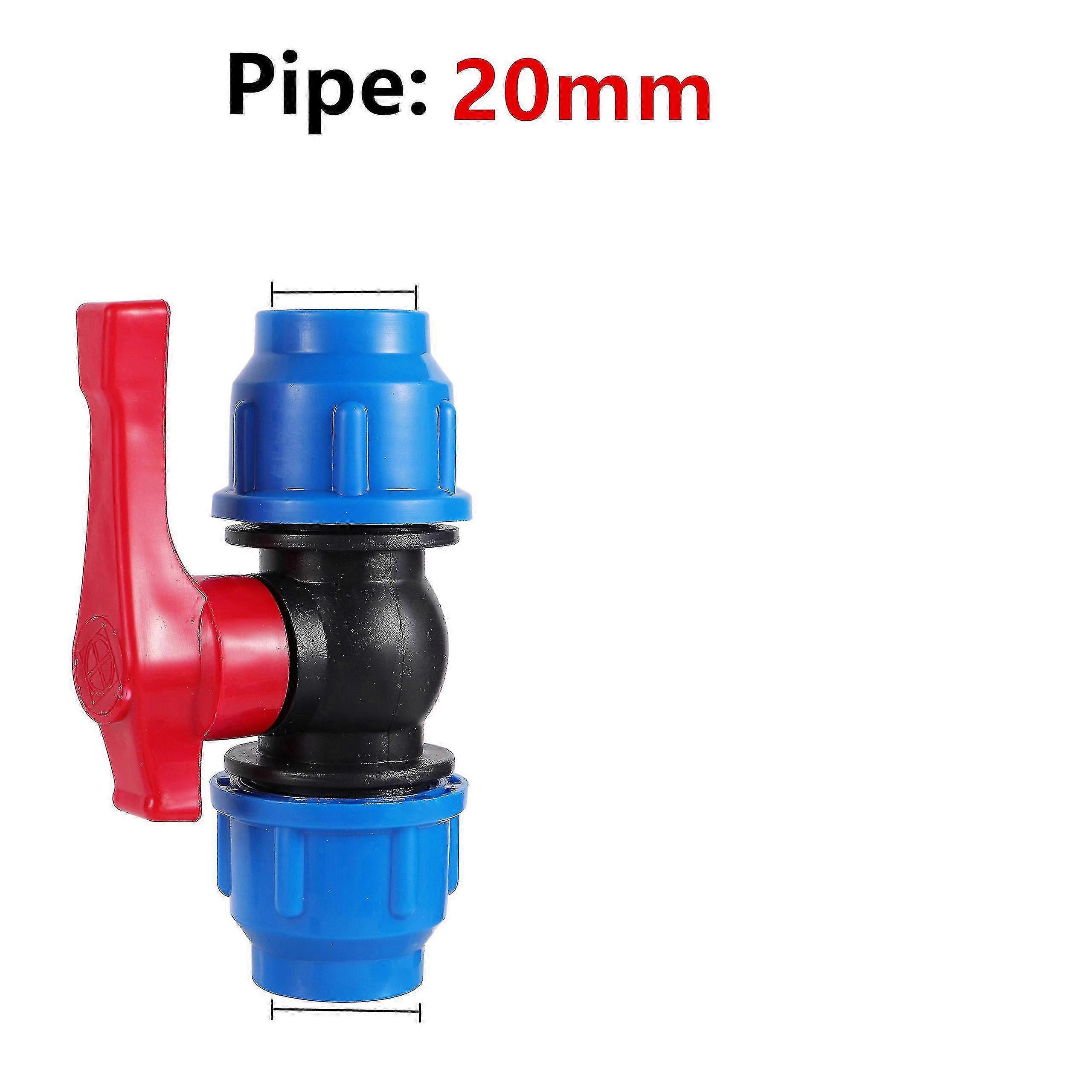 25-26 Inner Diameter 20mm Pe Pipe Fittings Tee Elbow 4-way Quick Connector Greenhouse Agriculture Irrigation Water Pipe Connectors