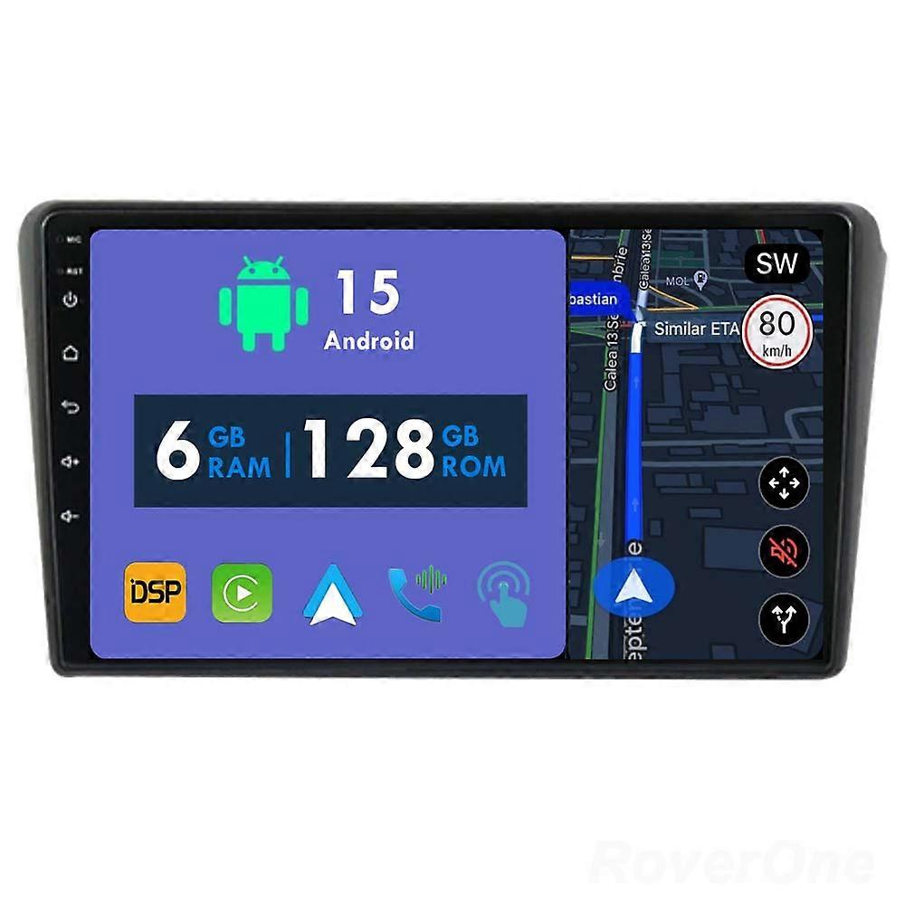 Car Radio 6G+128G CarPlay GPS Navigation Head Unit for Toyota Avensis T250 2 II 2002 - 2009 Android Auto Bluetooth Stereo Touch Screen