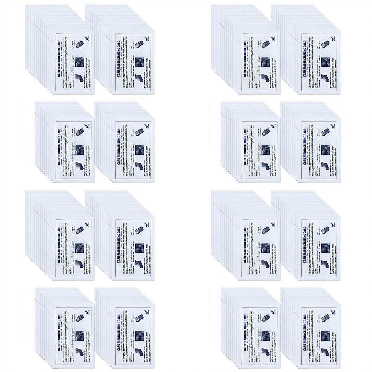 CR80 Card Reader Cleaning Cards, 50PCS Dual Side Card Reader Cleaner