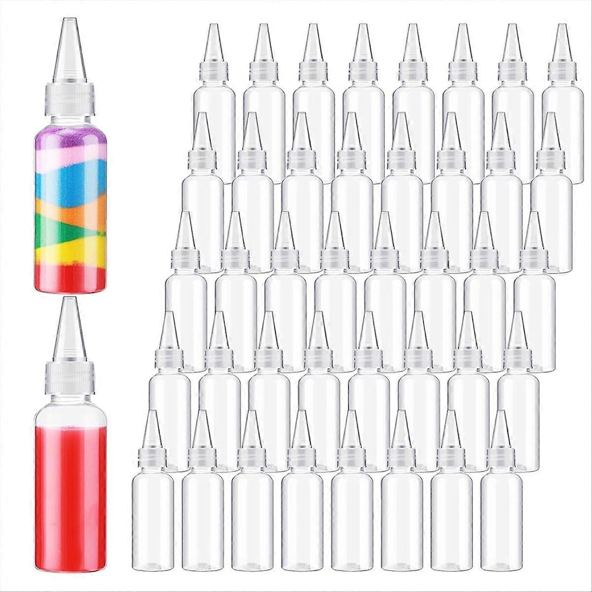 1.7 Oz Plastic Squeeze Bottles for Paint 50 Pcs