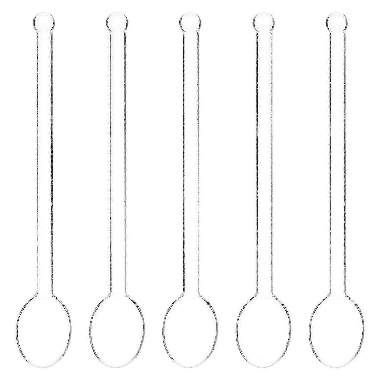 Multi-use glass spoons set for coffee and kitchen tasks