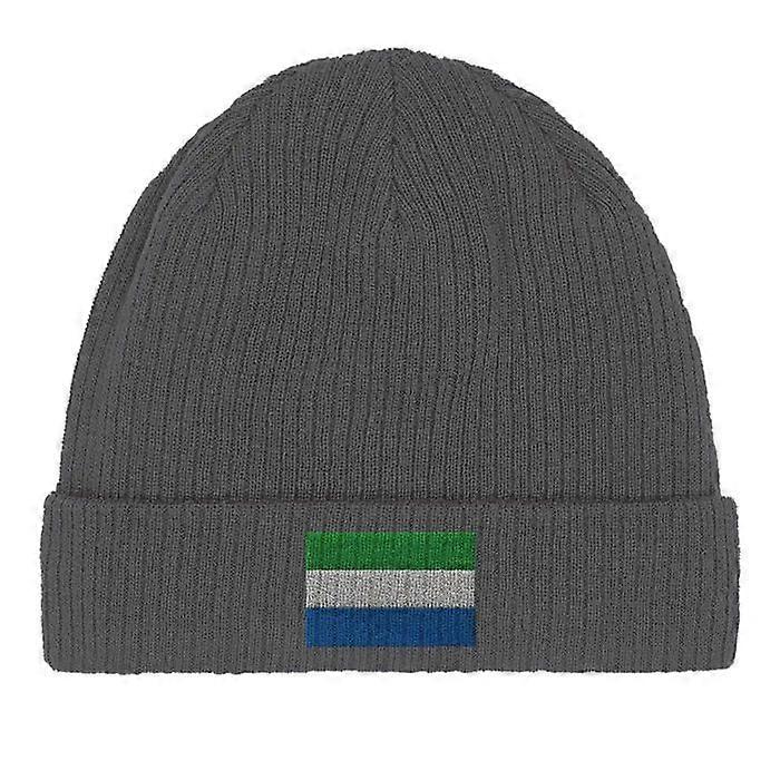 Sierra Leone Flag Cap in Gray