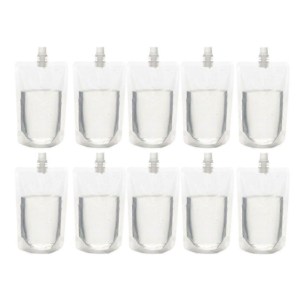 30Pcs 300ML Transparent Drinks Flasks Liquor Pouch Reusable Beverages Drinking Flasks