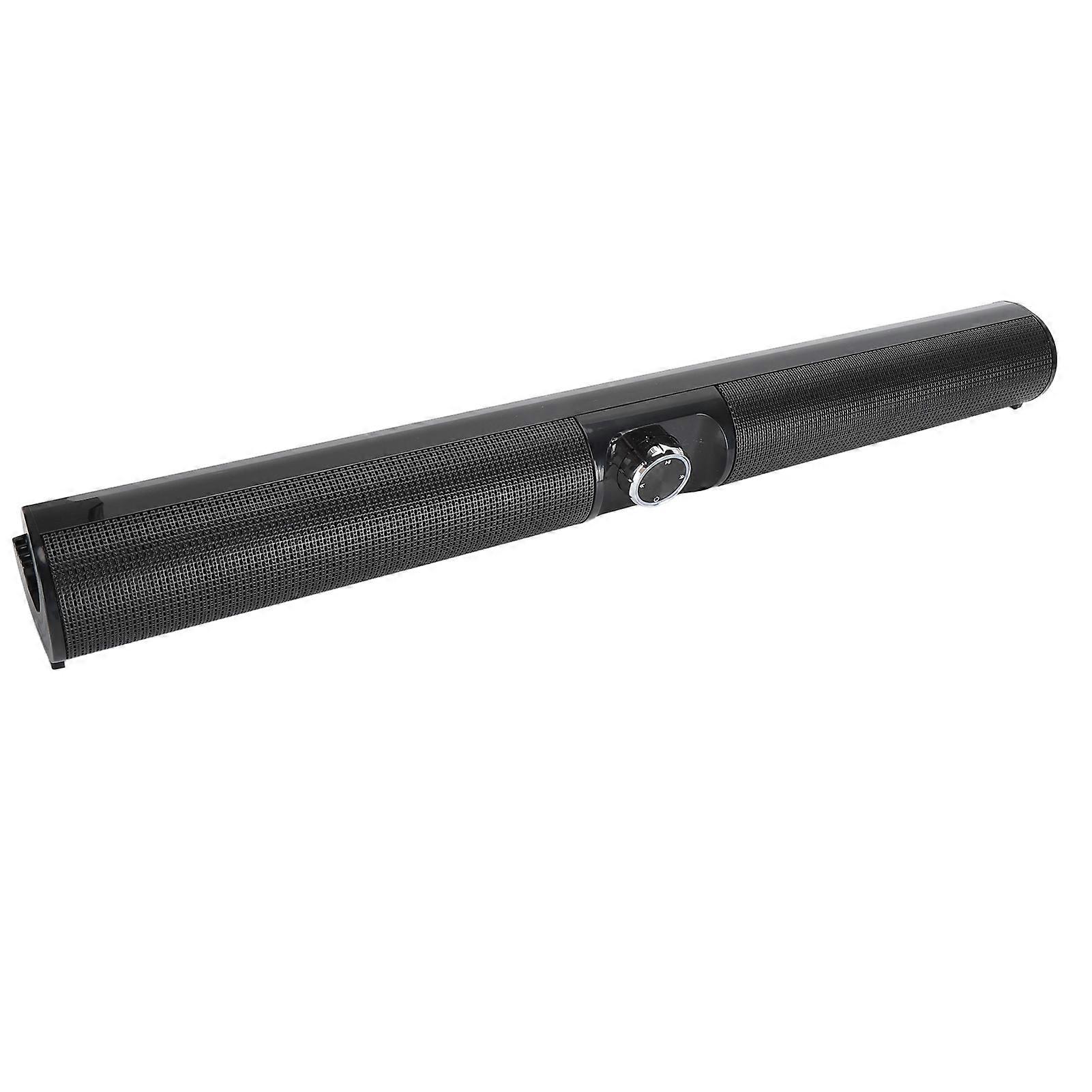 Bluetooth 5.3 Soundbar 20W 3D Stereo Sound Subwoofer Speaker with RGB Ambient Light for Home Theater TV PC 