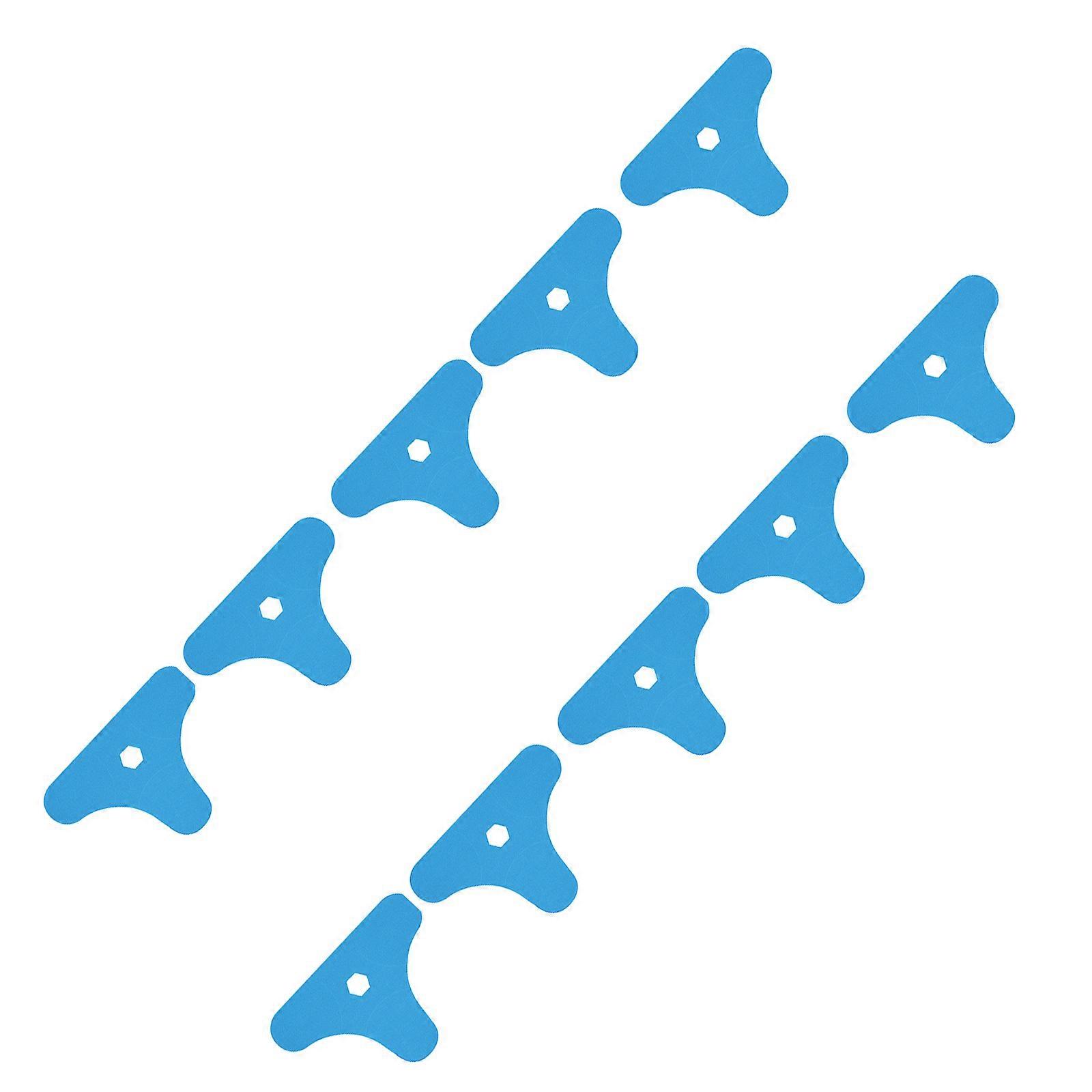 10Piece Elastic Athletic Tape Set Flexible Supportive Material Multiple Color for Fitness Training  Light blue