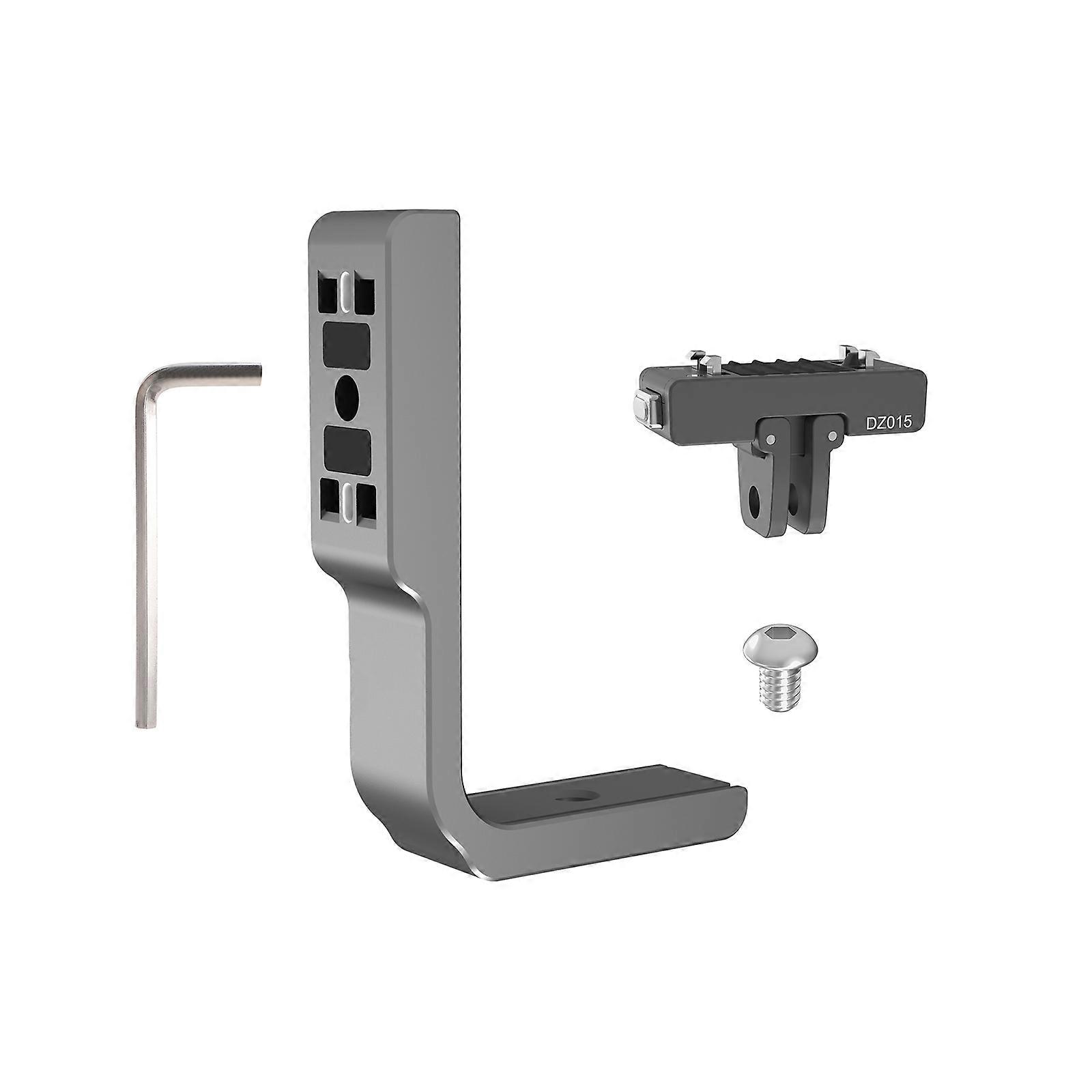 Foldable Double Position Mount Rack For Action Cameras Multiple Angle Photography And Stable Aluminum Alloy Construction Multicolor