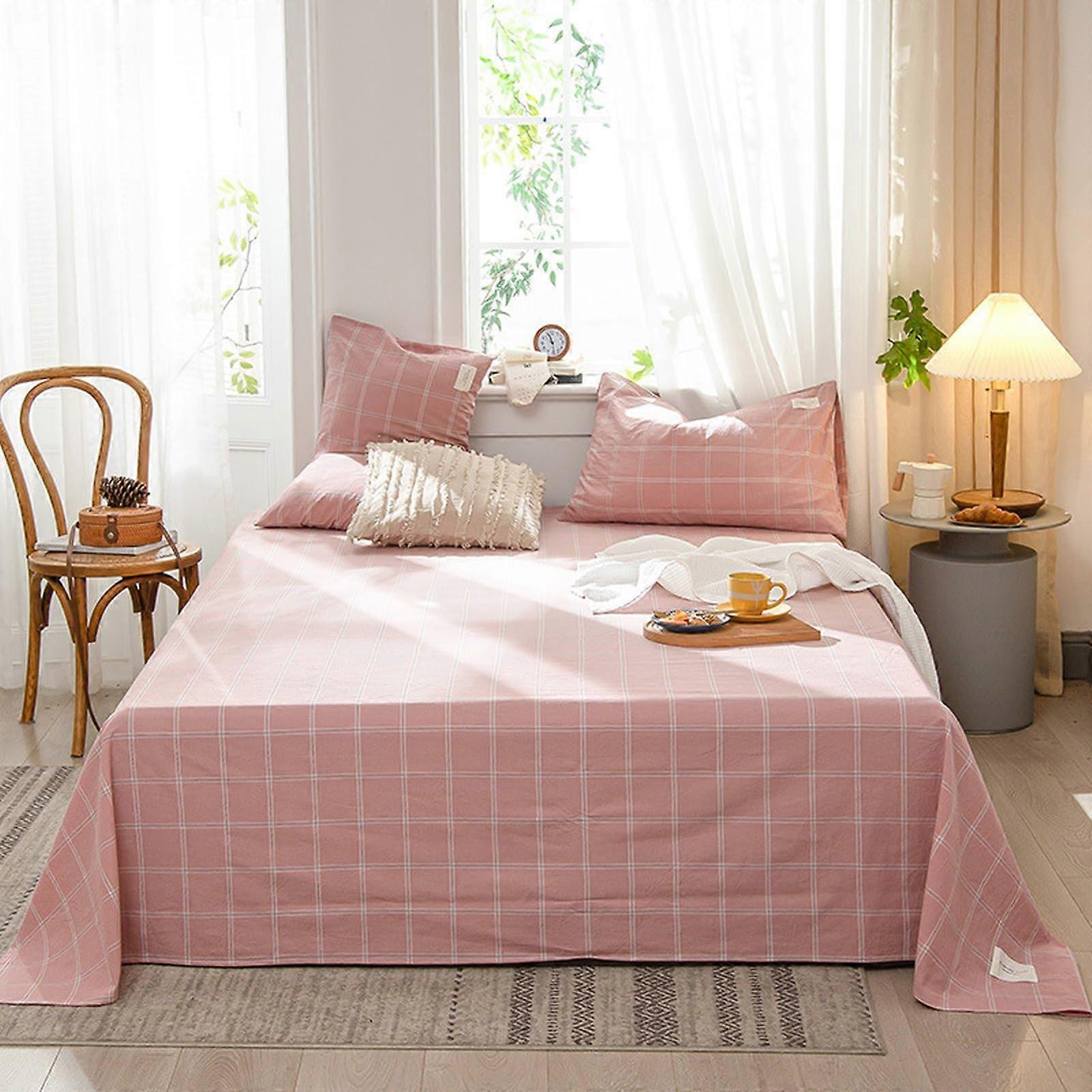 Flat Sheet 245x250cm Shrinkage Resistant Fade Resistant Non Iron Polycotton Bedsheet