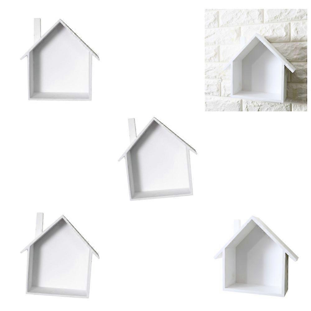 Pieces House Shaped Floating Wall Mount Shelves