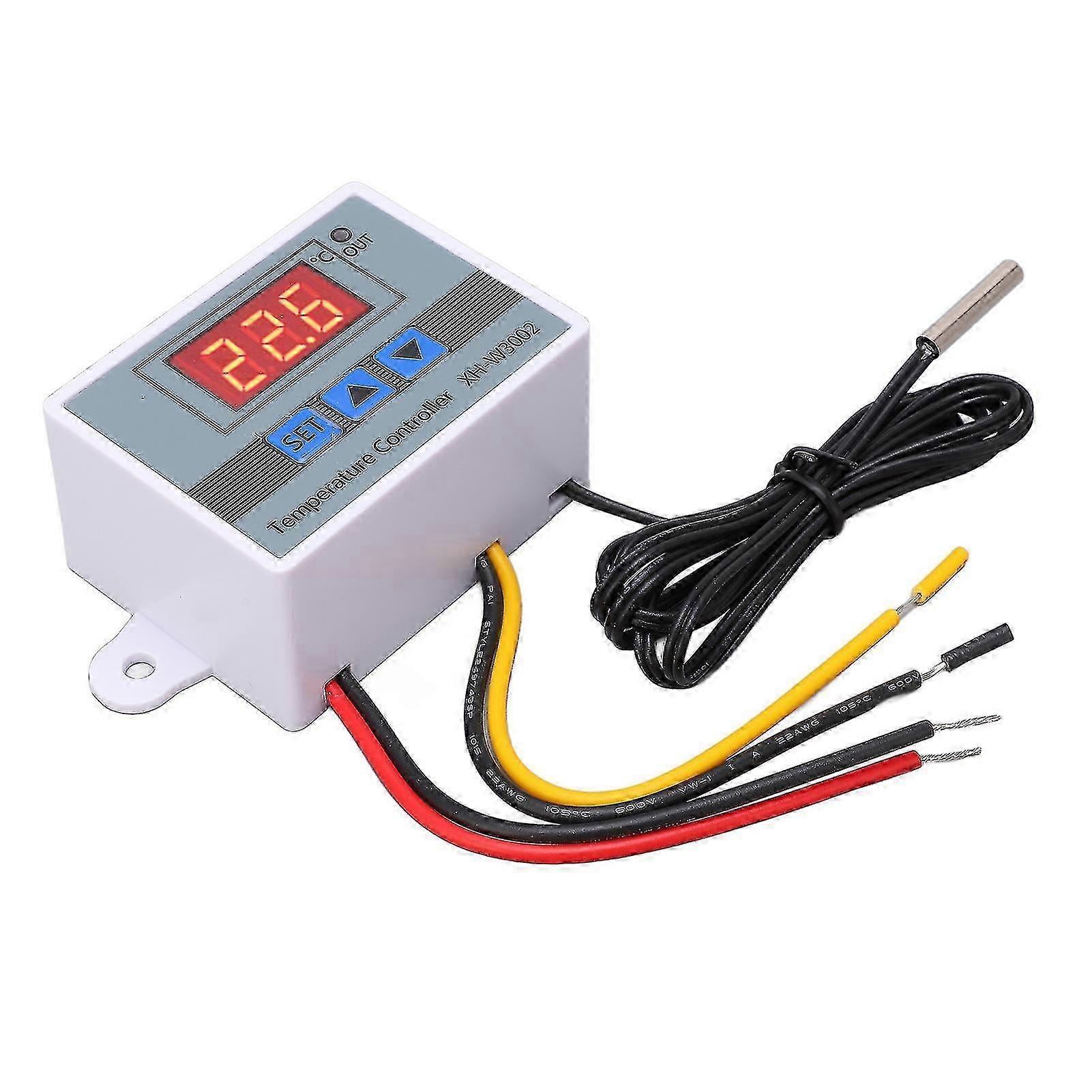 10A 110‑220V 1500W Digital Temperature Controller Thermostat with Waterproof Probe for Heating & Cooling