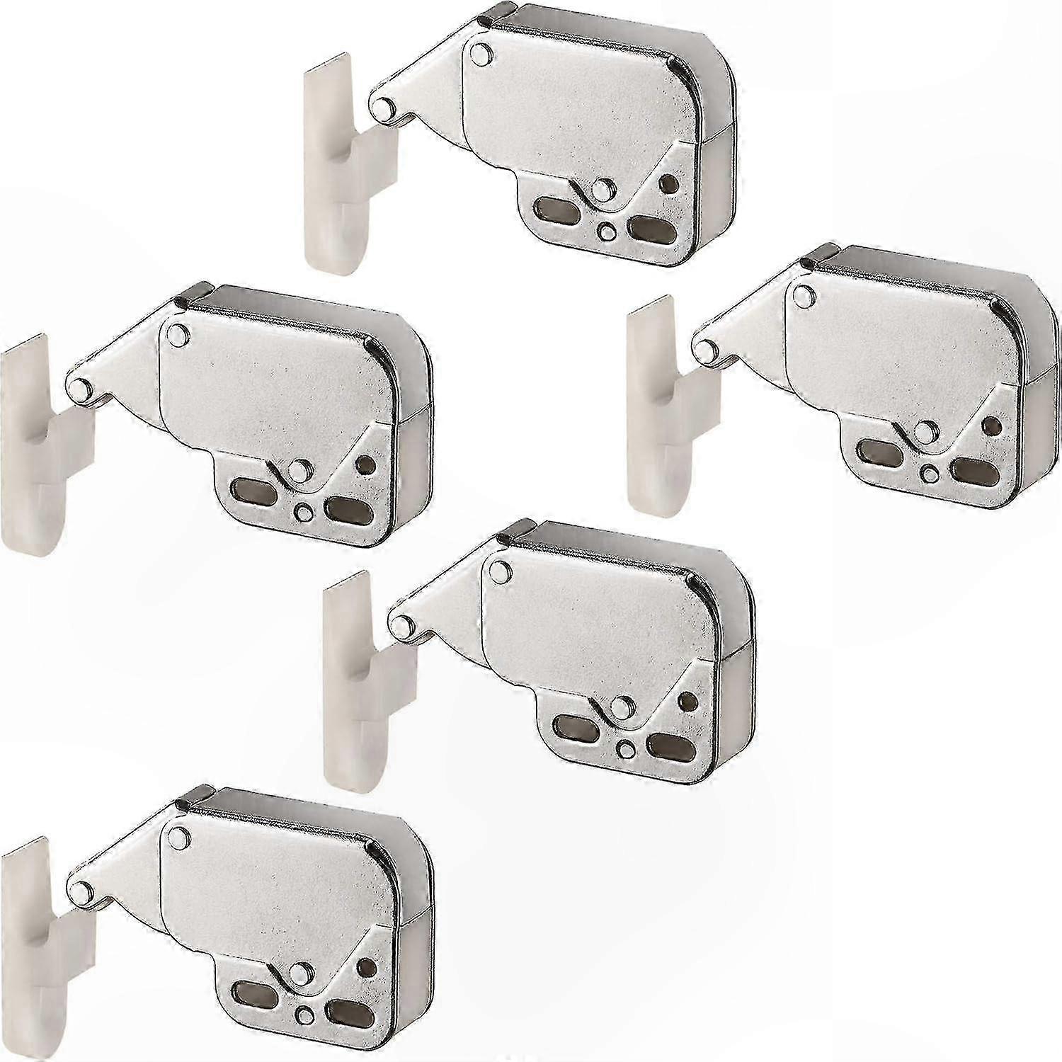 5-Pack Mini Spring Latch Clips for Cabinet Doors - Durable Fastening Solution