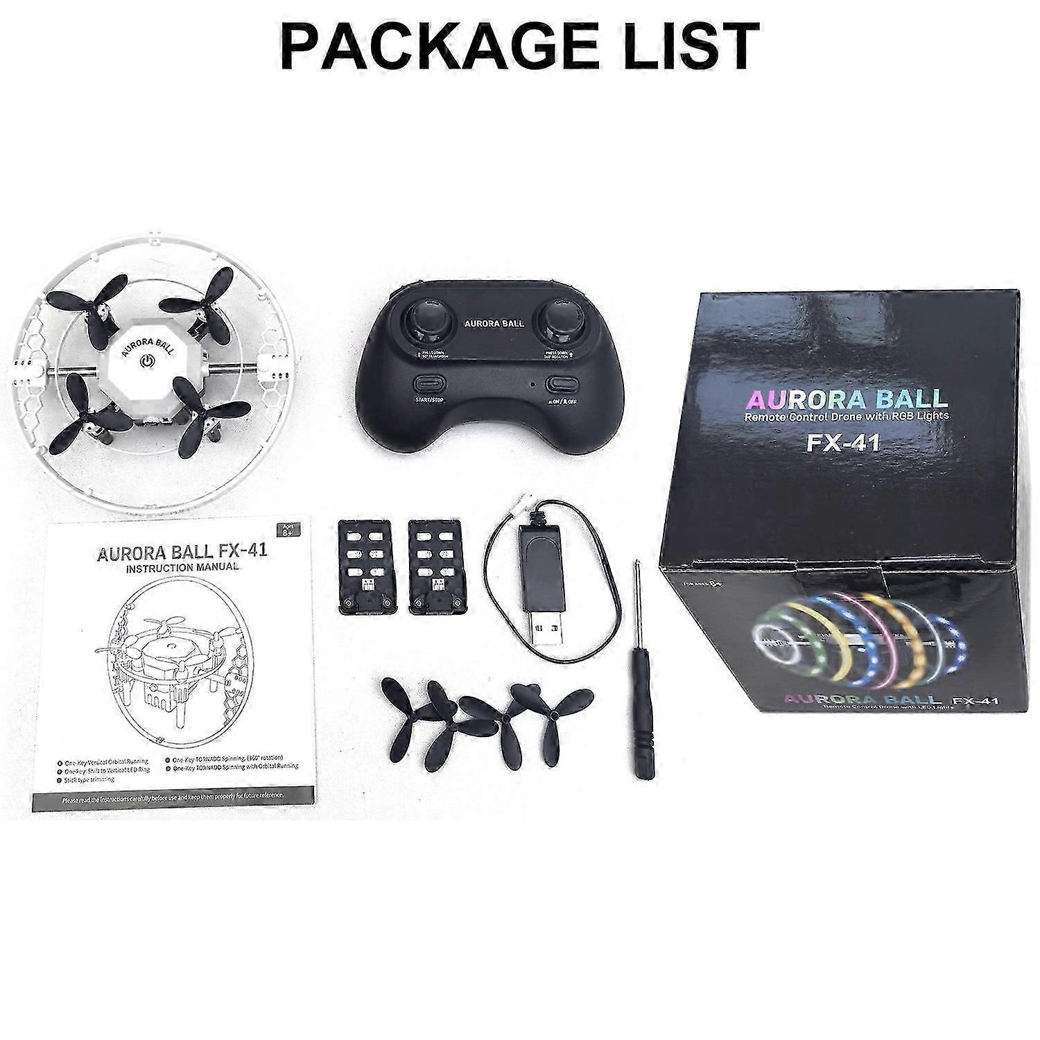 Mini Quadcopter for Kids Beginners Adults, 2.4G Remote Control Toy with LED Lights, One Key Take Off