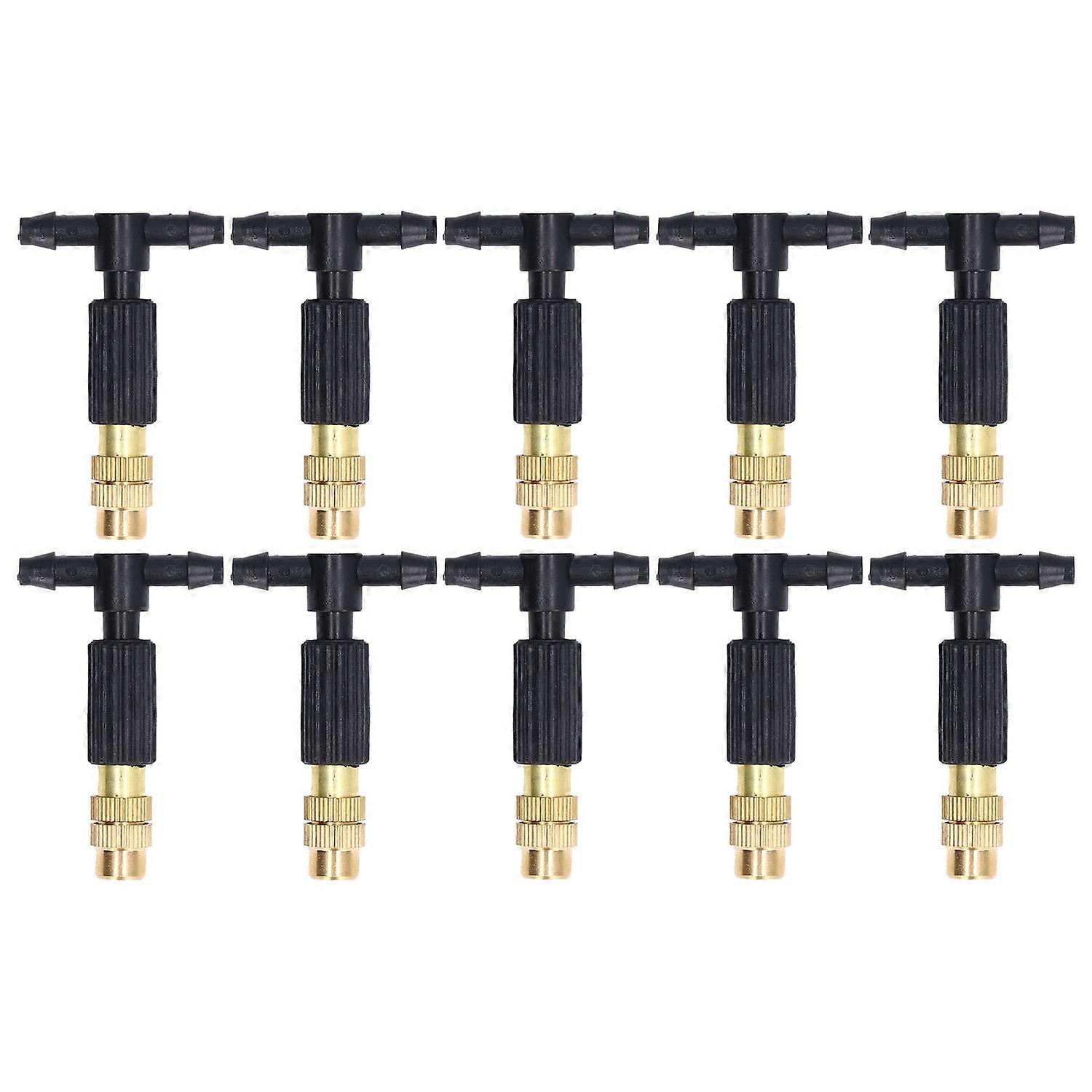 10pcs Atomizing Nozzles Removable Design Easy Installation Misting Spray Head for Greenhouse Seedlin