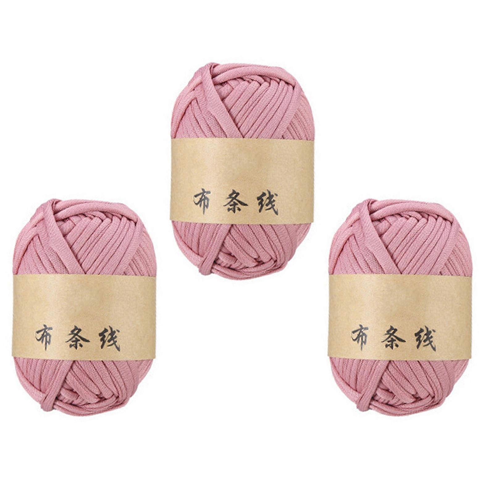 3 Rolls Stretchy Polyester Cord 32.8Yard Per Roll Elastic Weaving Thread Cord for Handbag Knitting Braiding Project  leather pink