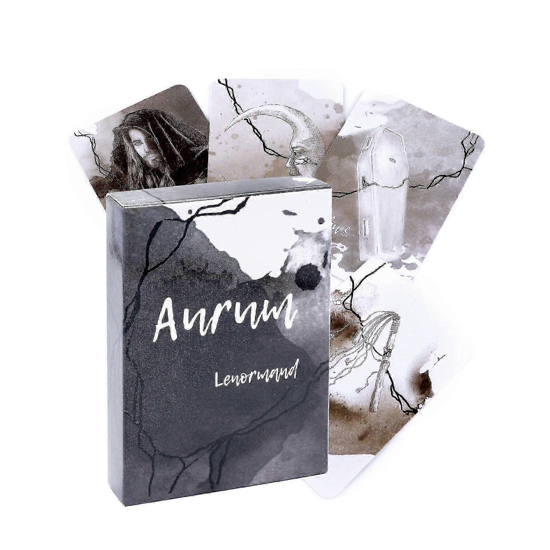 Newest Clair De Lenormand Oracle Cards Fate Divination Tarot Card Board Game With Online Guidebook For Adult Children Game