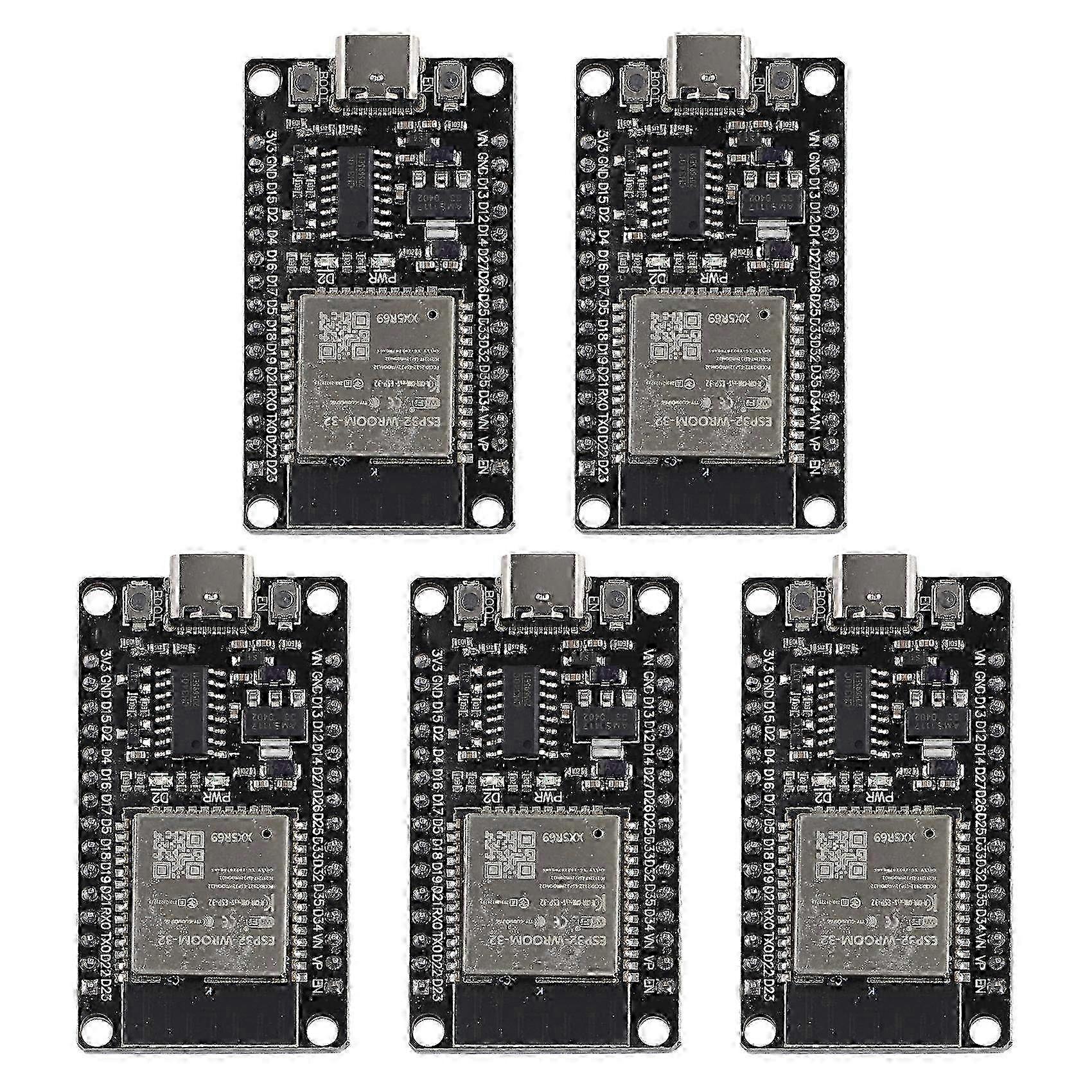 ESP32 WROOM-32 Development Board with Type-C & CH340C - Dual Core Module for IoT Projects & Prototyping