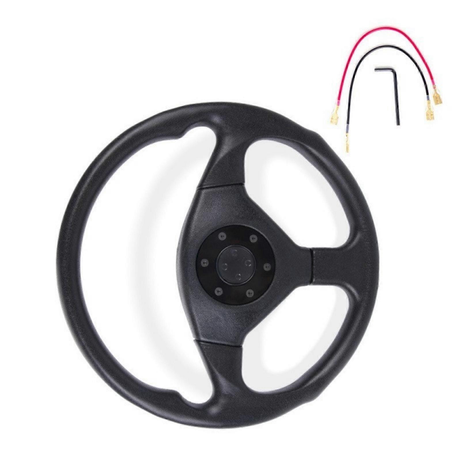 Racing Style Steering Wheel with Ergonomic Handle Professional Karting Upgrades Strong PU Wheels for Precise Control Multicolor