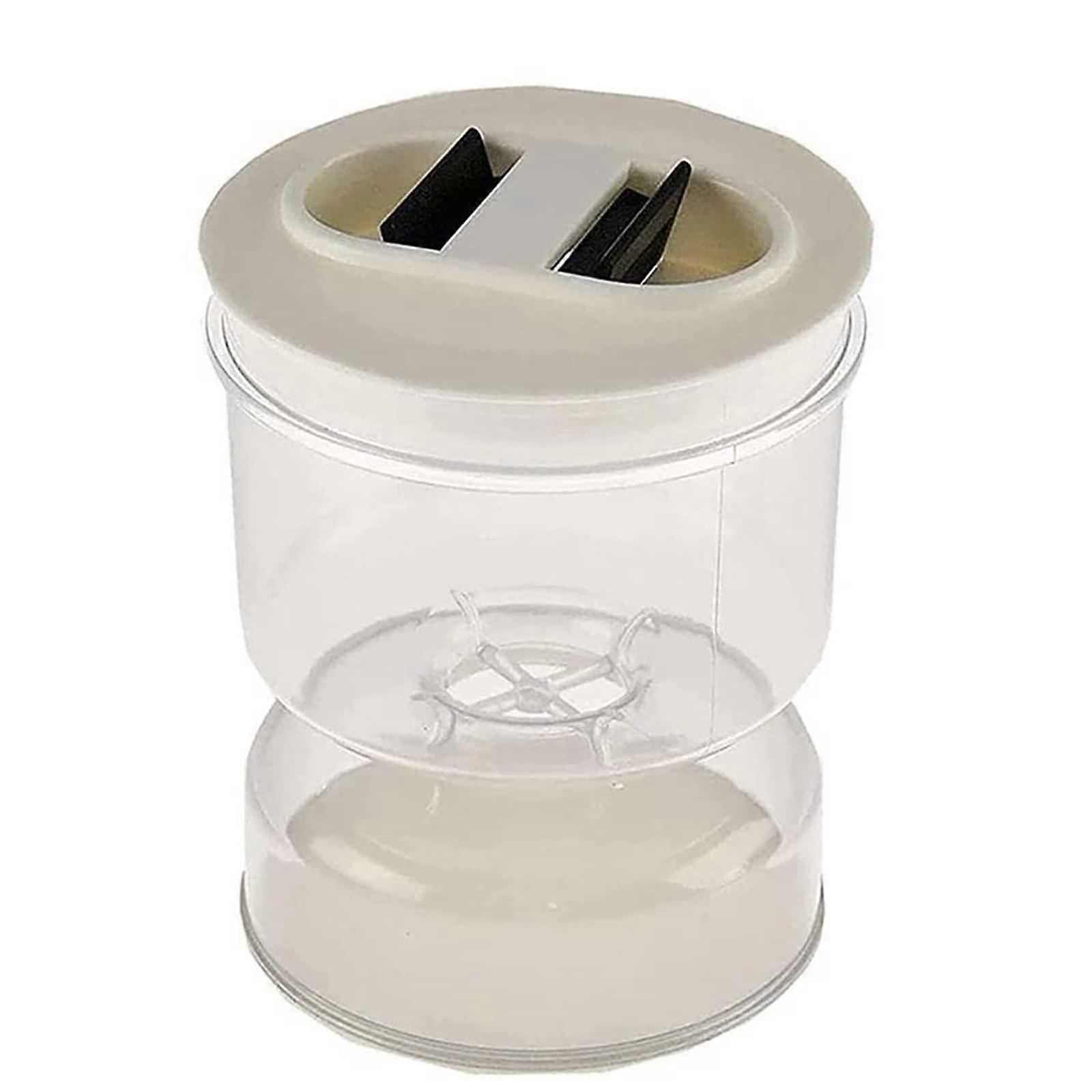 CHAMEEN Plastic Container For Wet And Dry Separation Cucumber Container With Glass Sieve Transparent