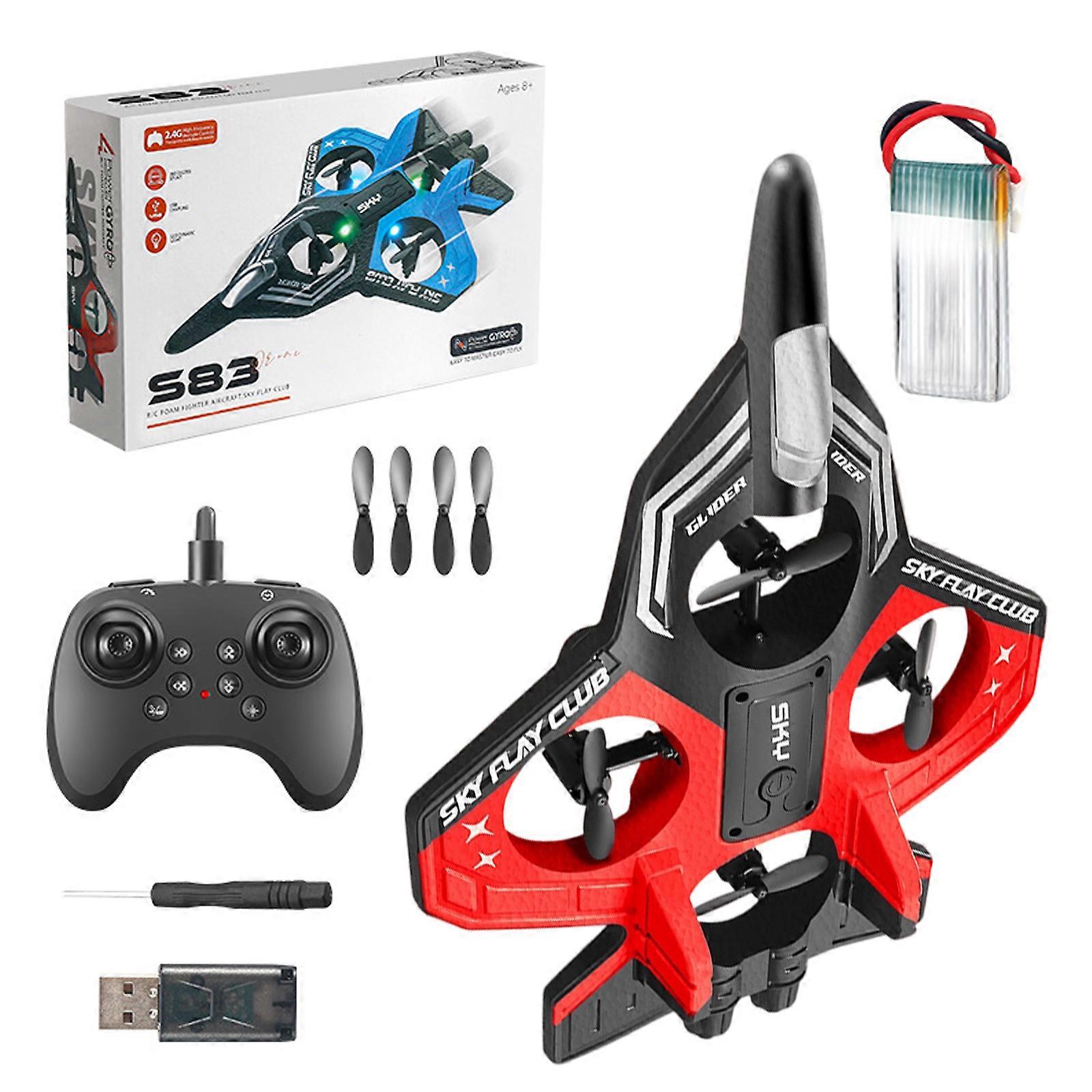 Permanent ABS Weight Introduction Device Aircraft Highlighting Colorful Lighting And Environmental Friendly Spume Body  Red