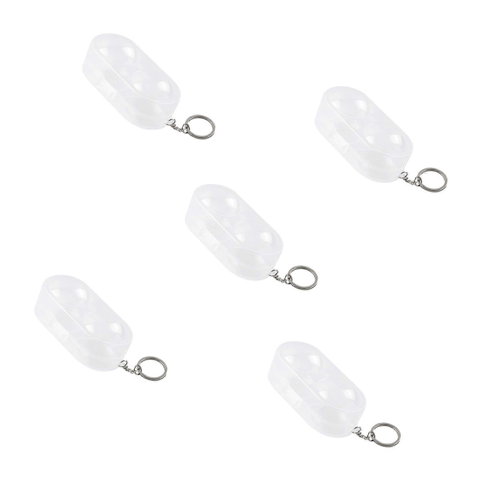 Clear View Table Tennis Ball Protective Box Holds 2 Balls 40mm Or 50mm Compacts Portables Hook For Easy Attachment Multicolor