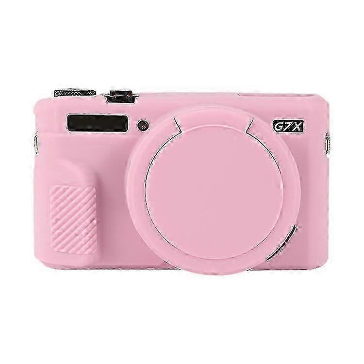 Soft Silicone Protective Case with Lens Cover For Canon PowerShot G7 X Mark II / G7X2 z