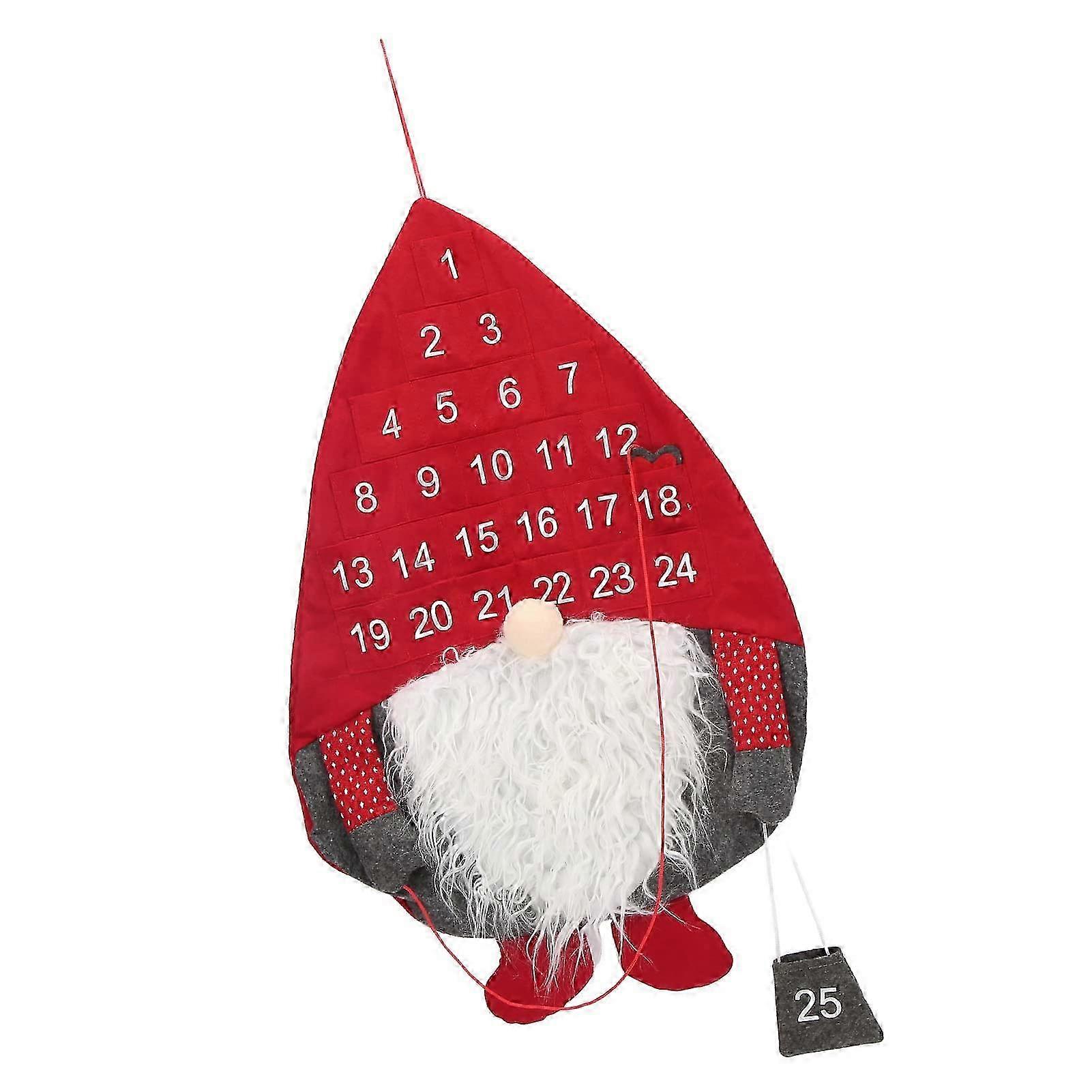 Family Advent Calendar for Christmas with Removable Ornaments