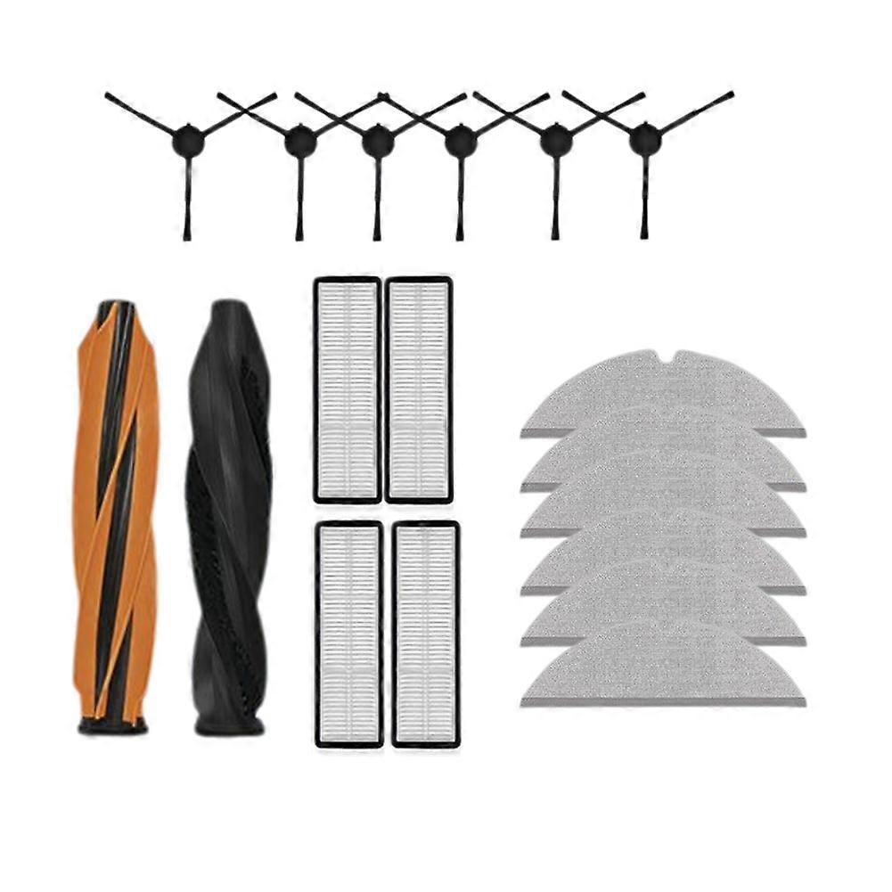 Tilbehørssett for Dreame D20 Pro/D20 Plus robotstøvsuger, tilbehør, hovedsidebørster, filter, moppeklut